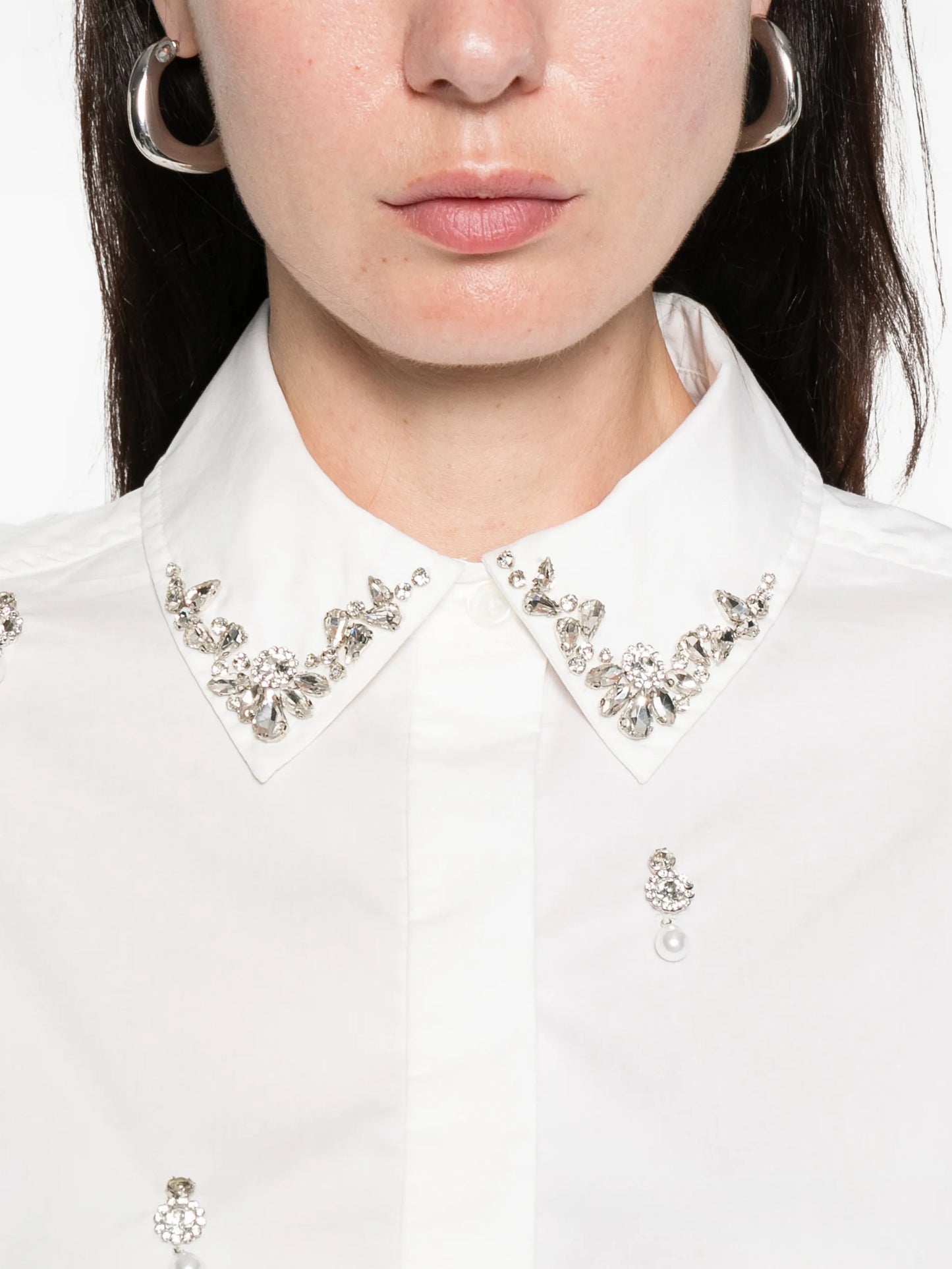 Renata embellished button-down shirt