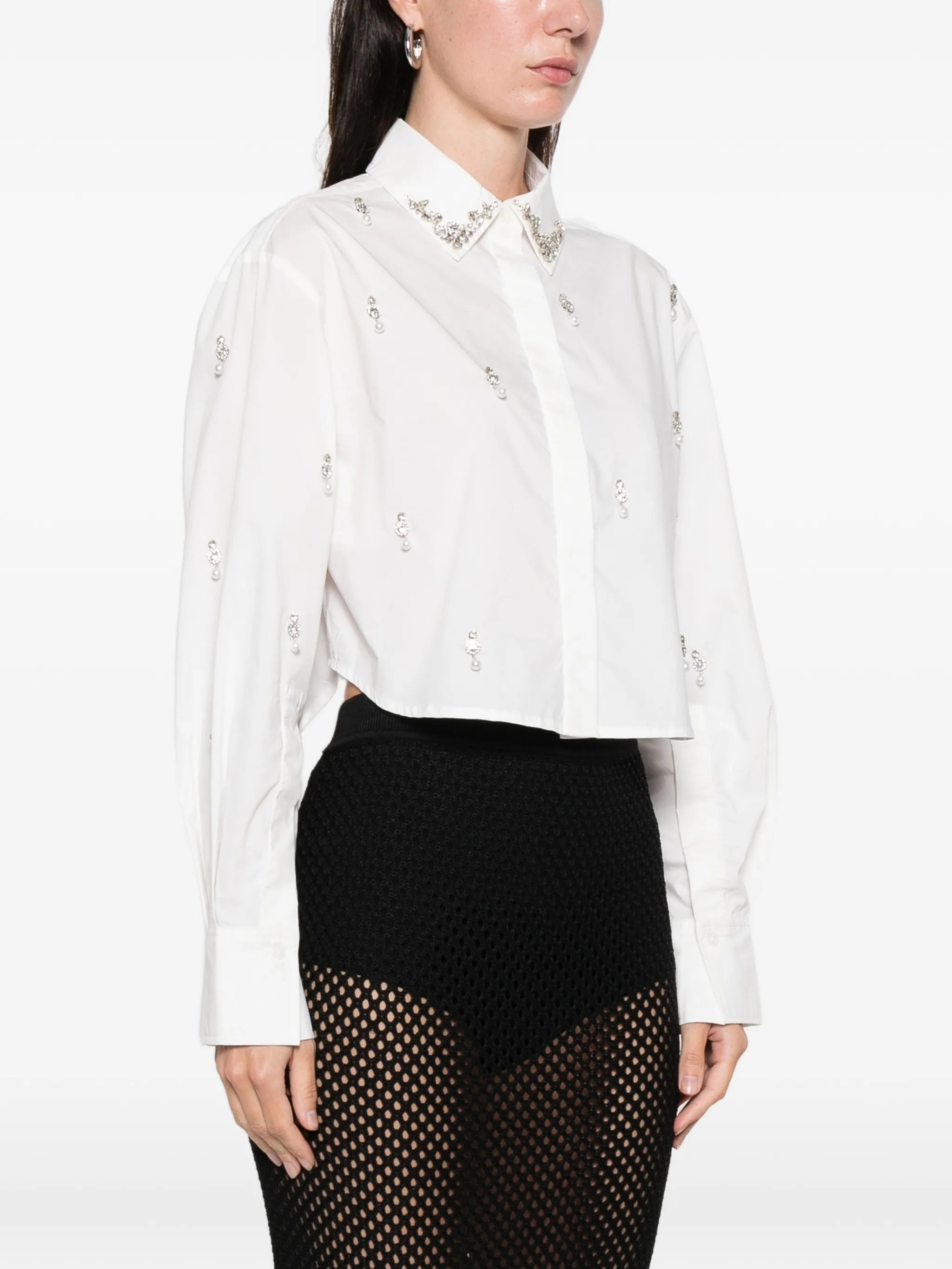 Renata embellished button-down shirt