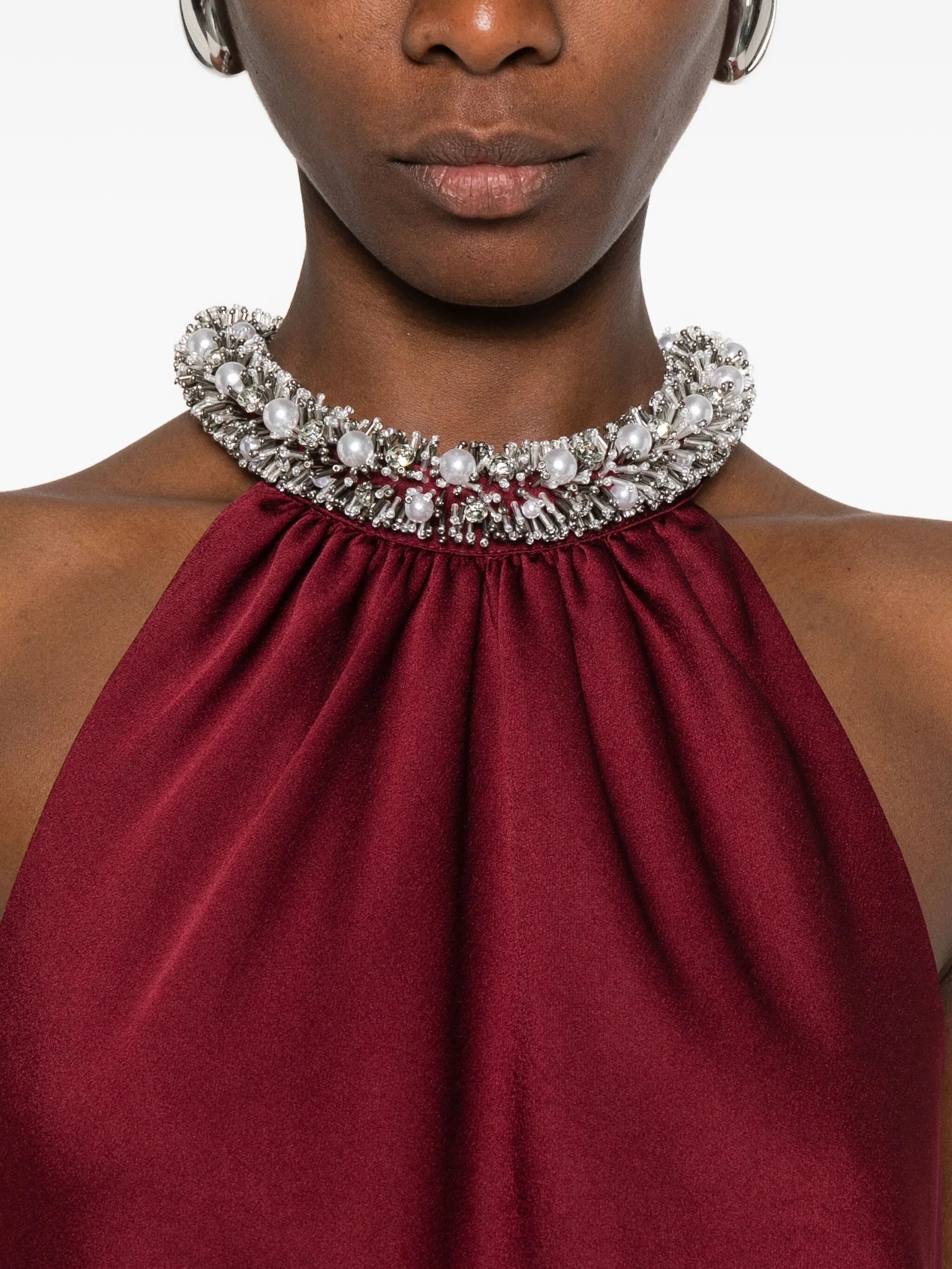 Hadleigh embellished-detail mini dress