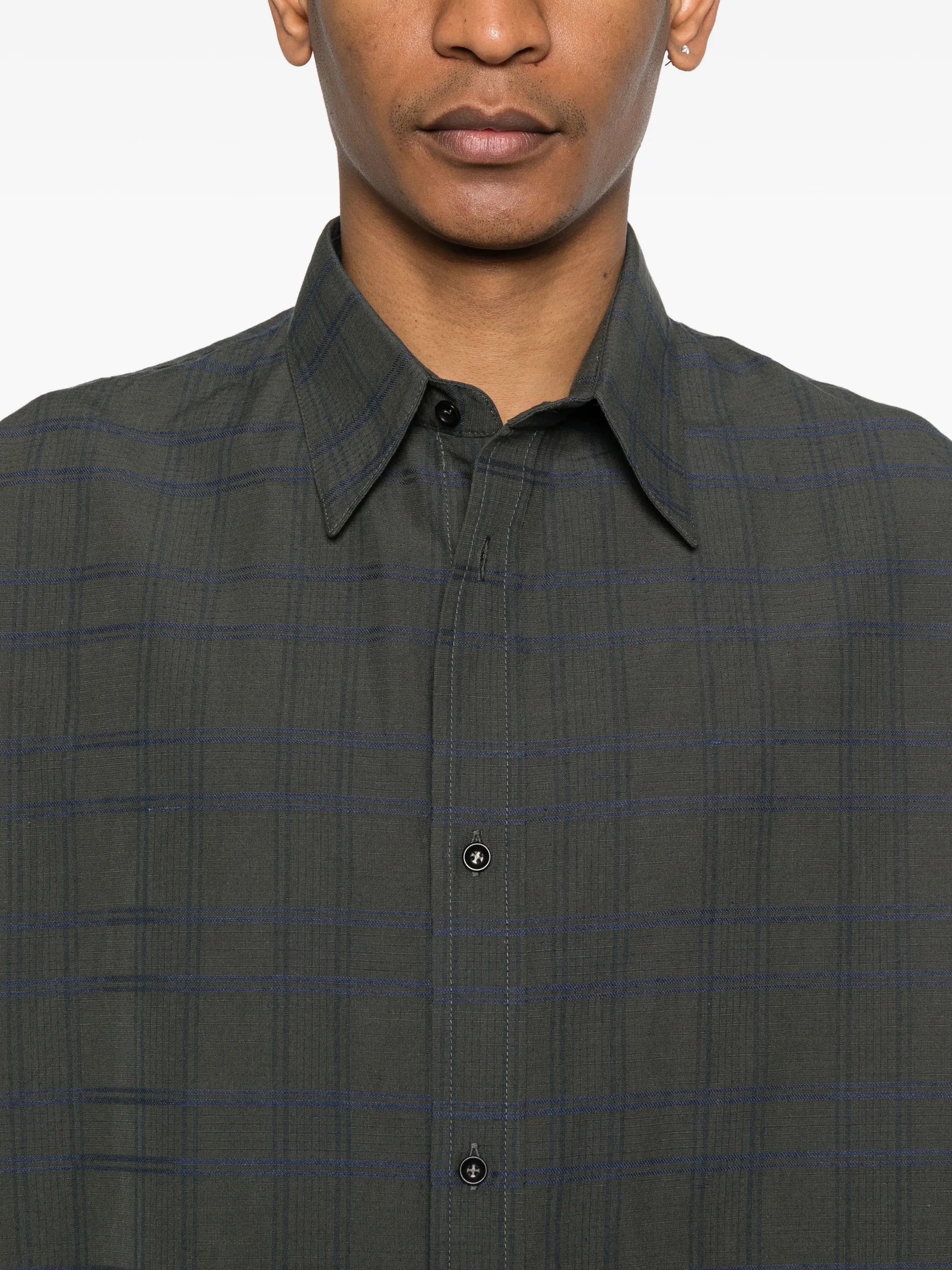 Chisholm oversized long-sleeve check shirt
