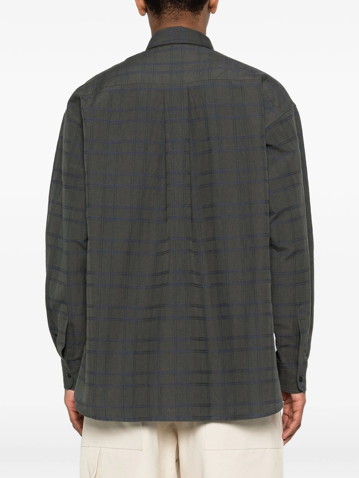 Chisholm oversized long-sleeve check shirt