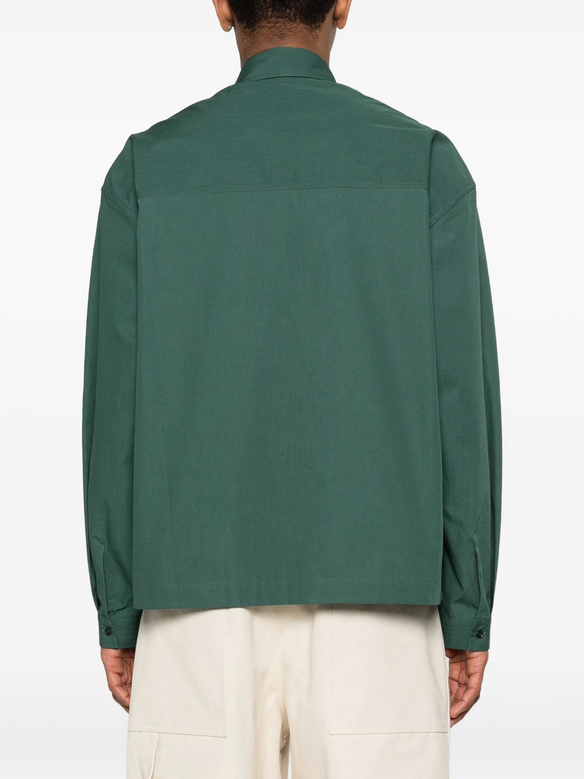 Oval oversized pocket shirt