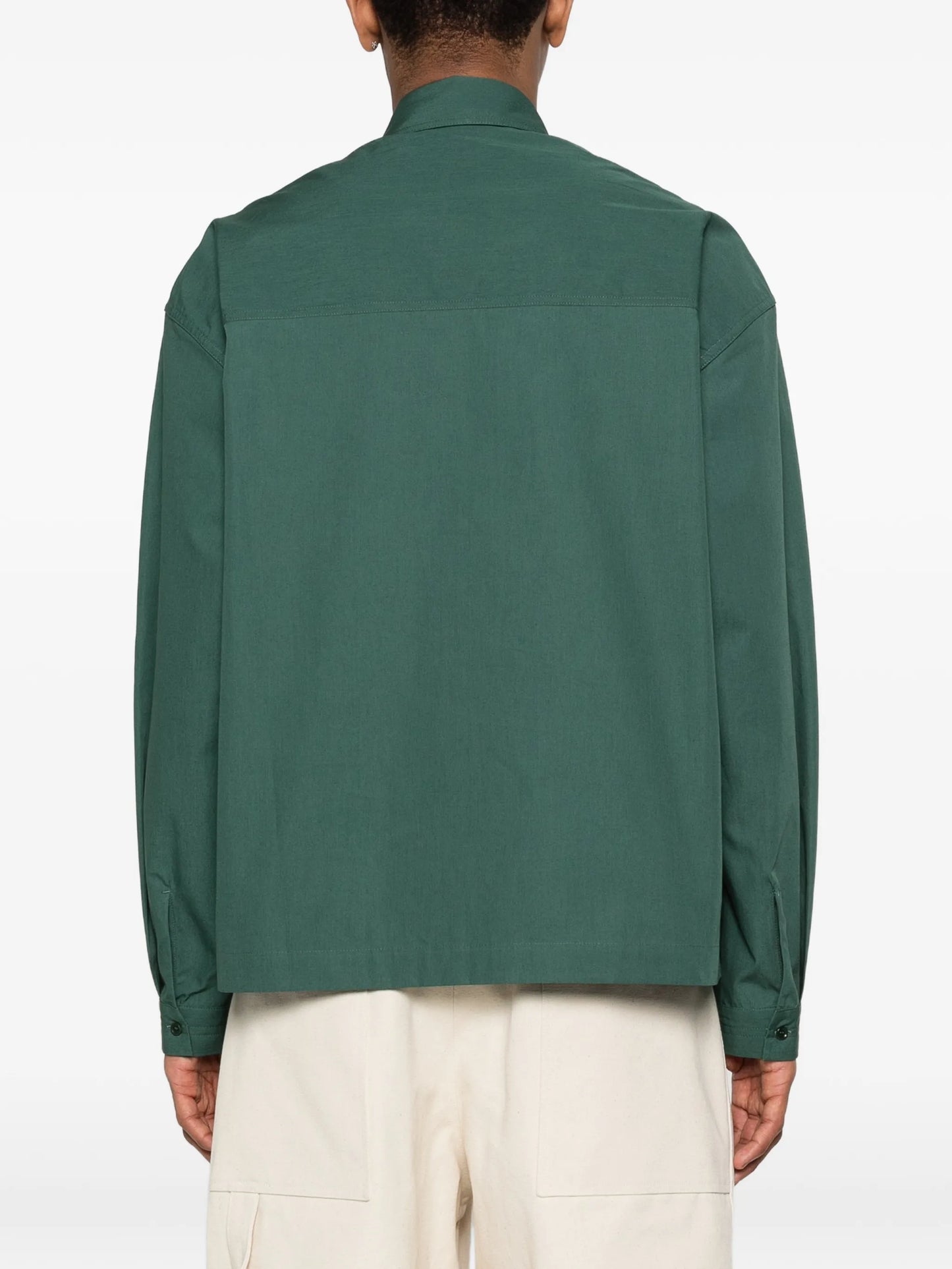 Oval oversized pocket shirt