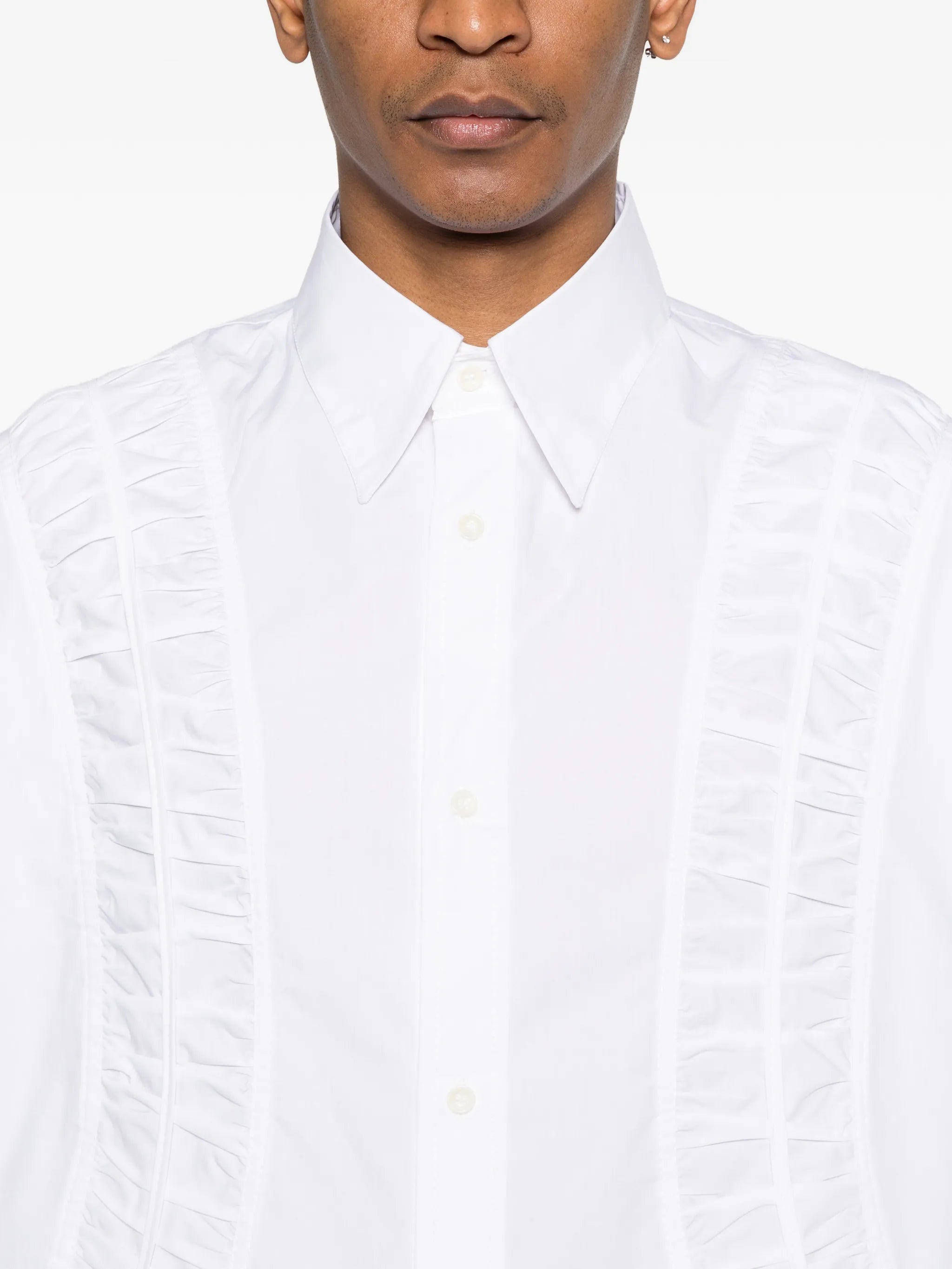 Fossil ruched-panel oversized shirt