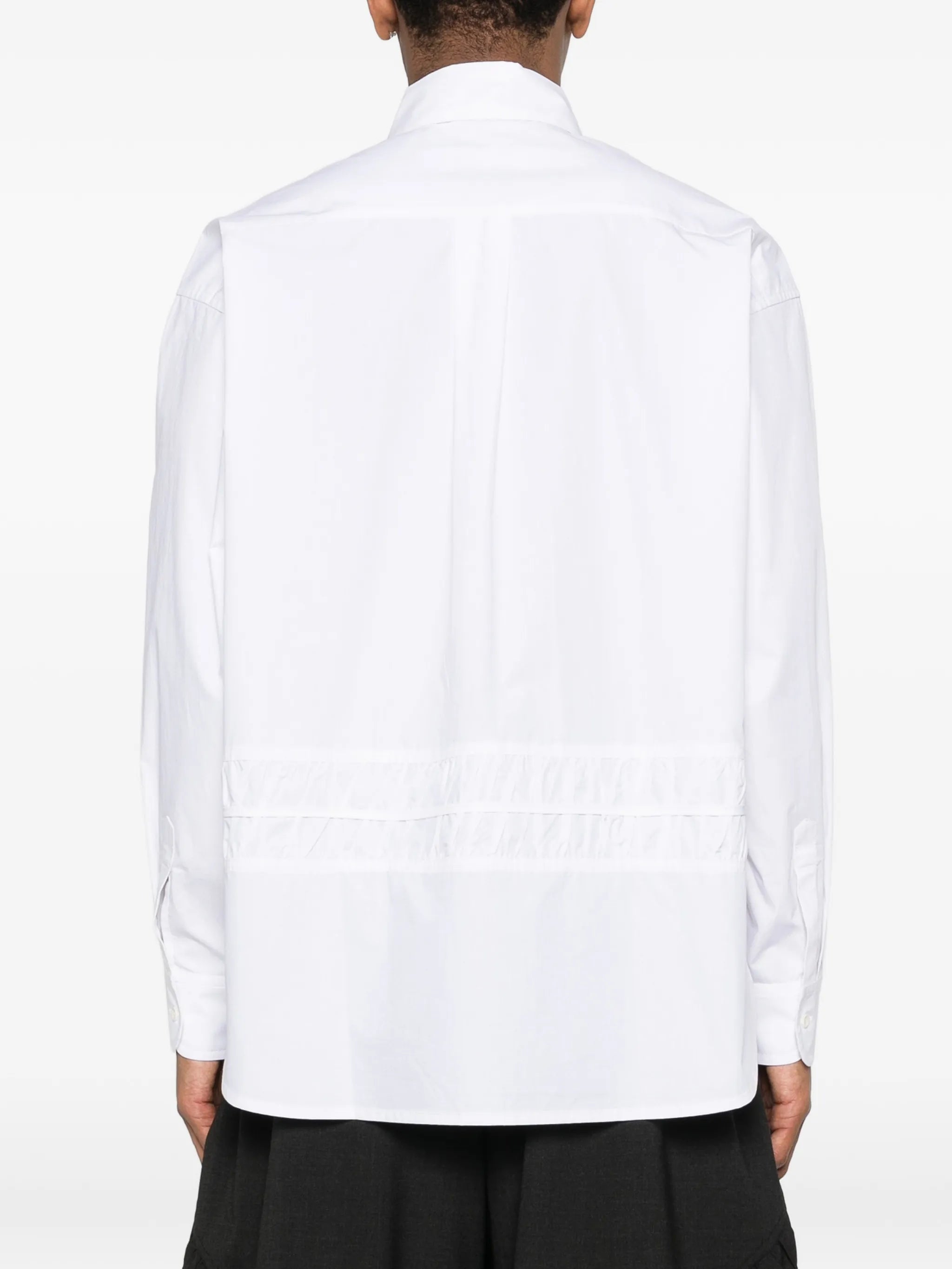 Fossil ruched-panel oversized shirt