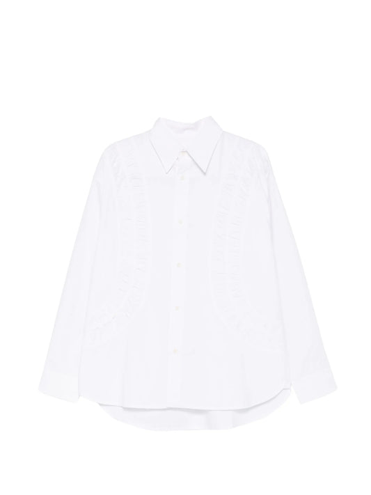 Fossil ruched-panel oversized shirt