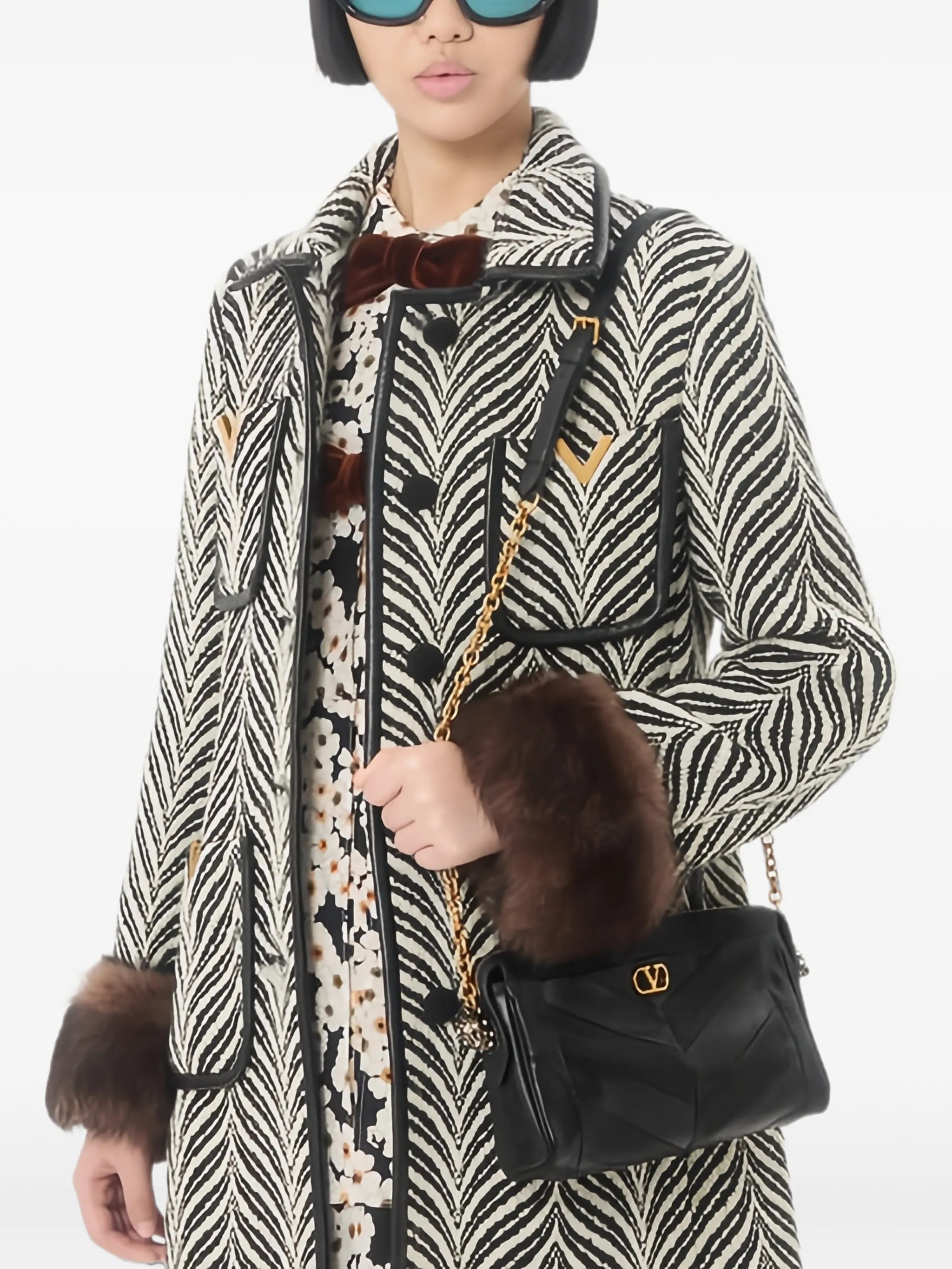 small Panthea chevron-quilted shoulder bag