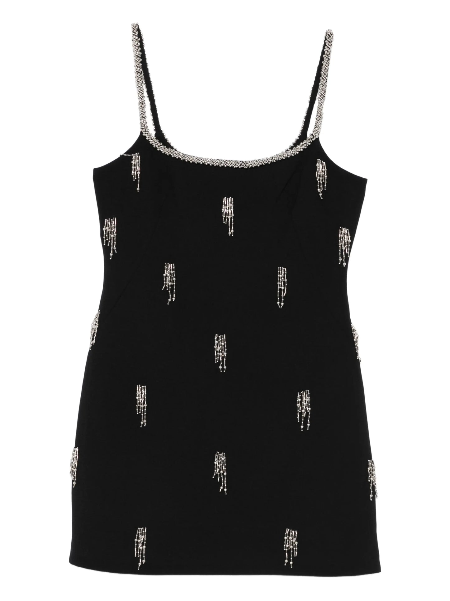 embellished-strap mini dress