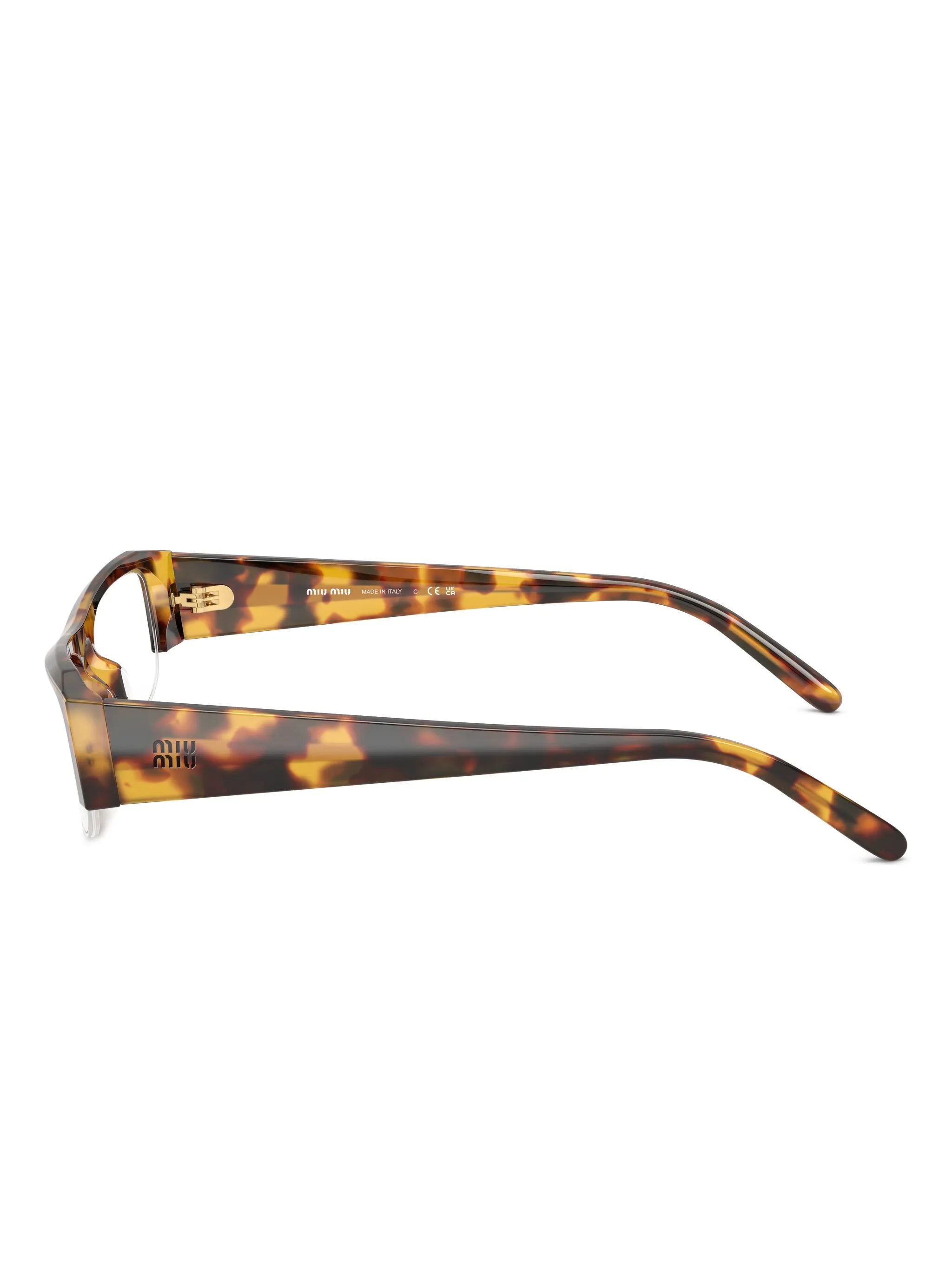 geometric-frame glasses