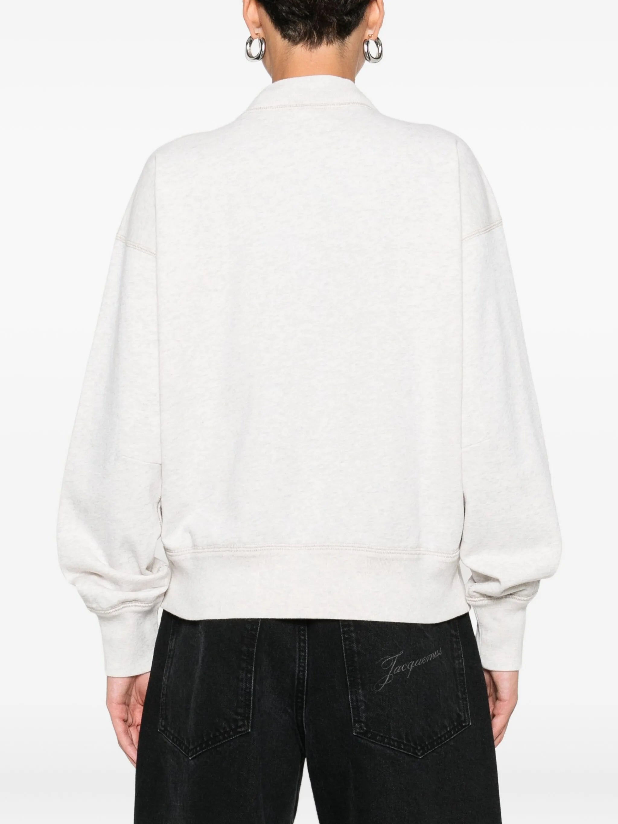 Moby flocked-logo sweatshirt