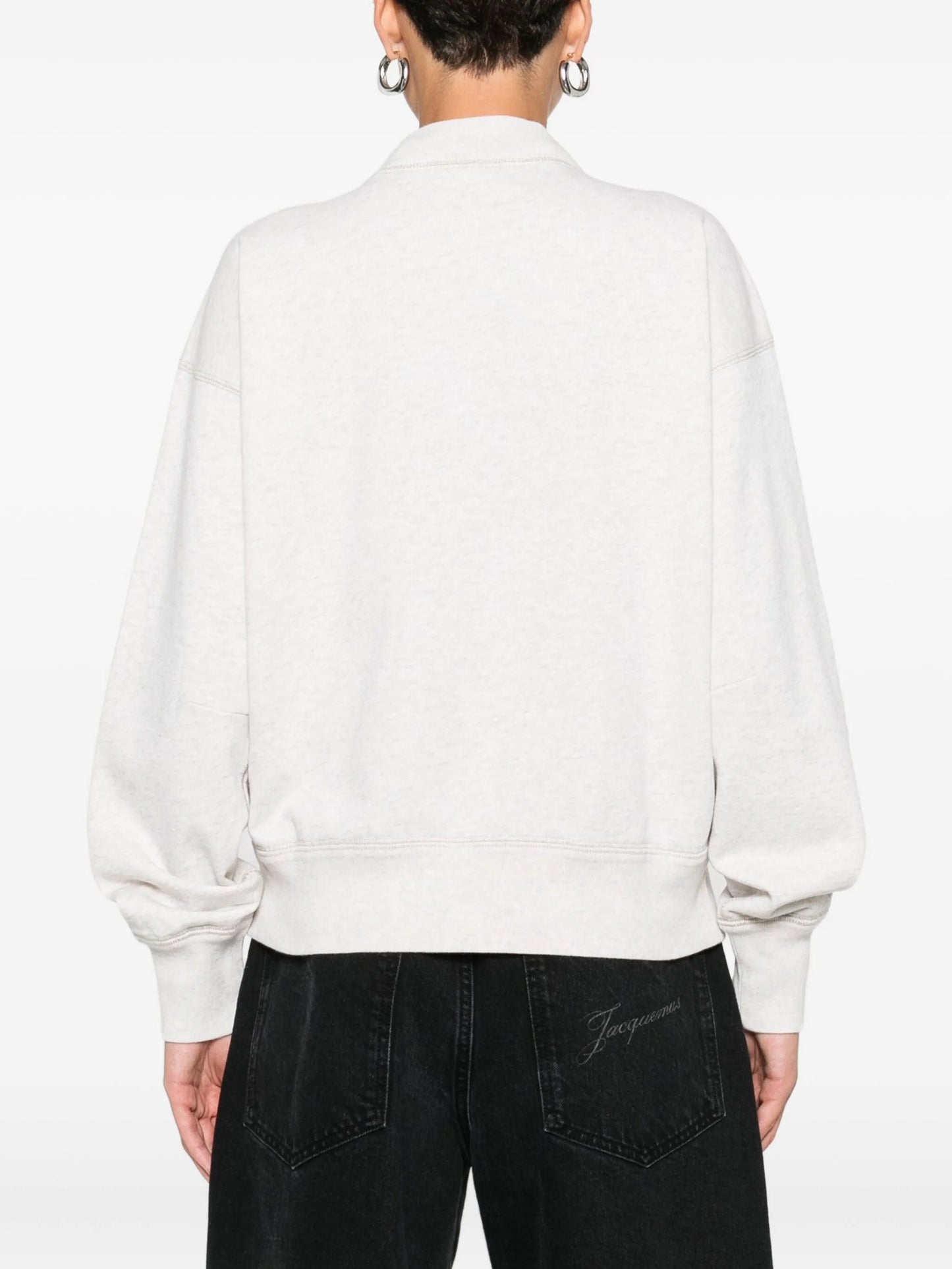 Moby flocked-logo sweatshirt