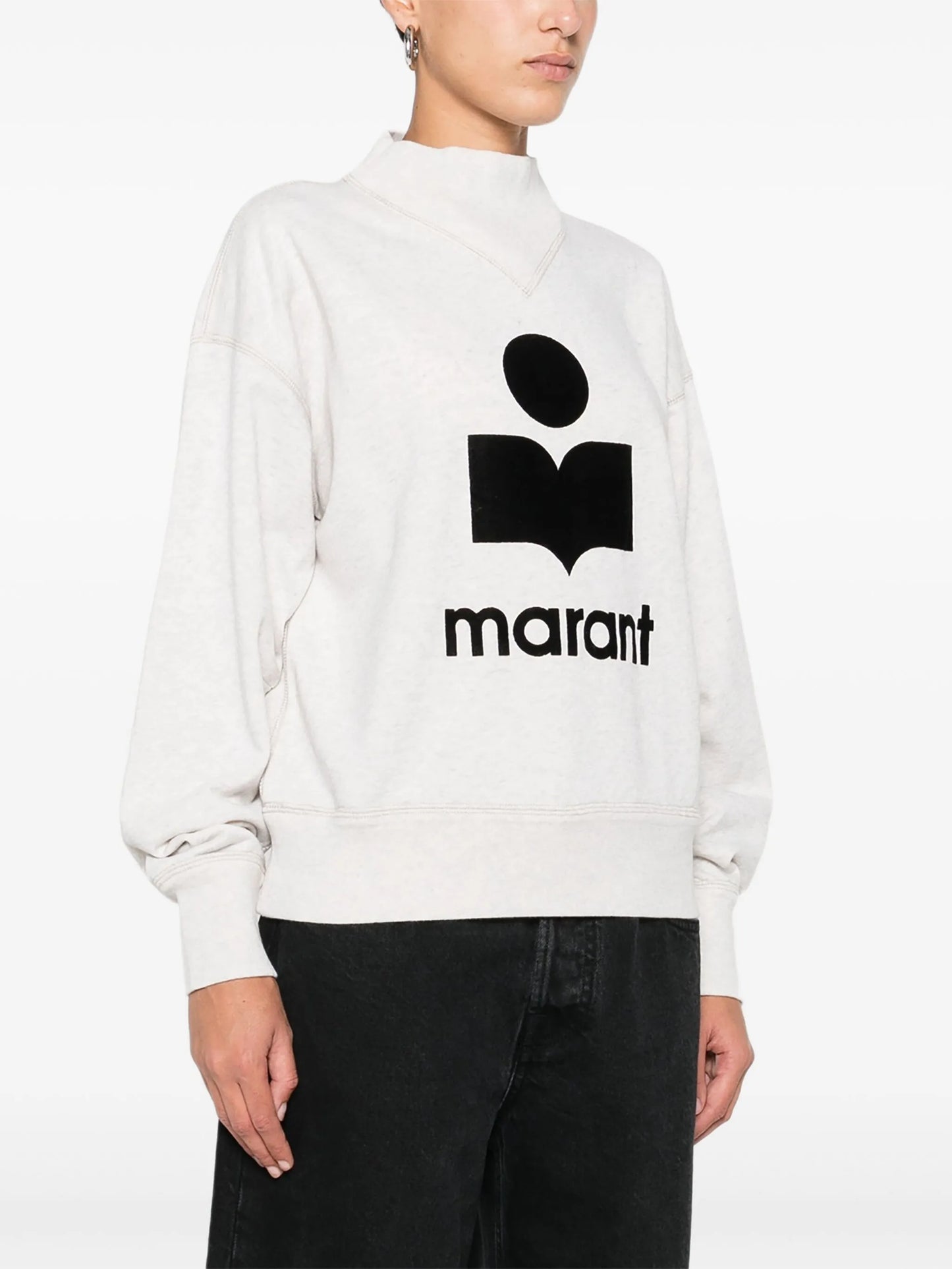 Moby flocked-logo sweatshirt