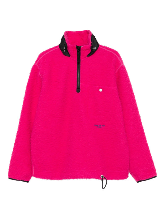 half-zip fleece sweatshirt