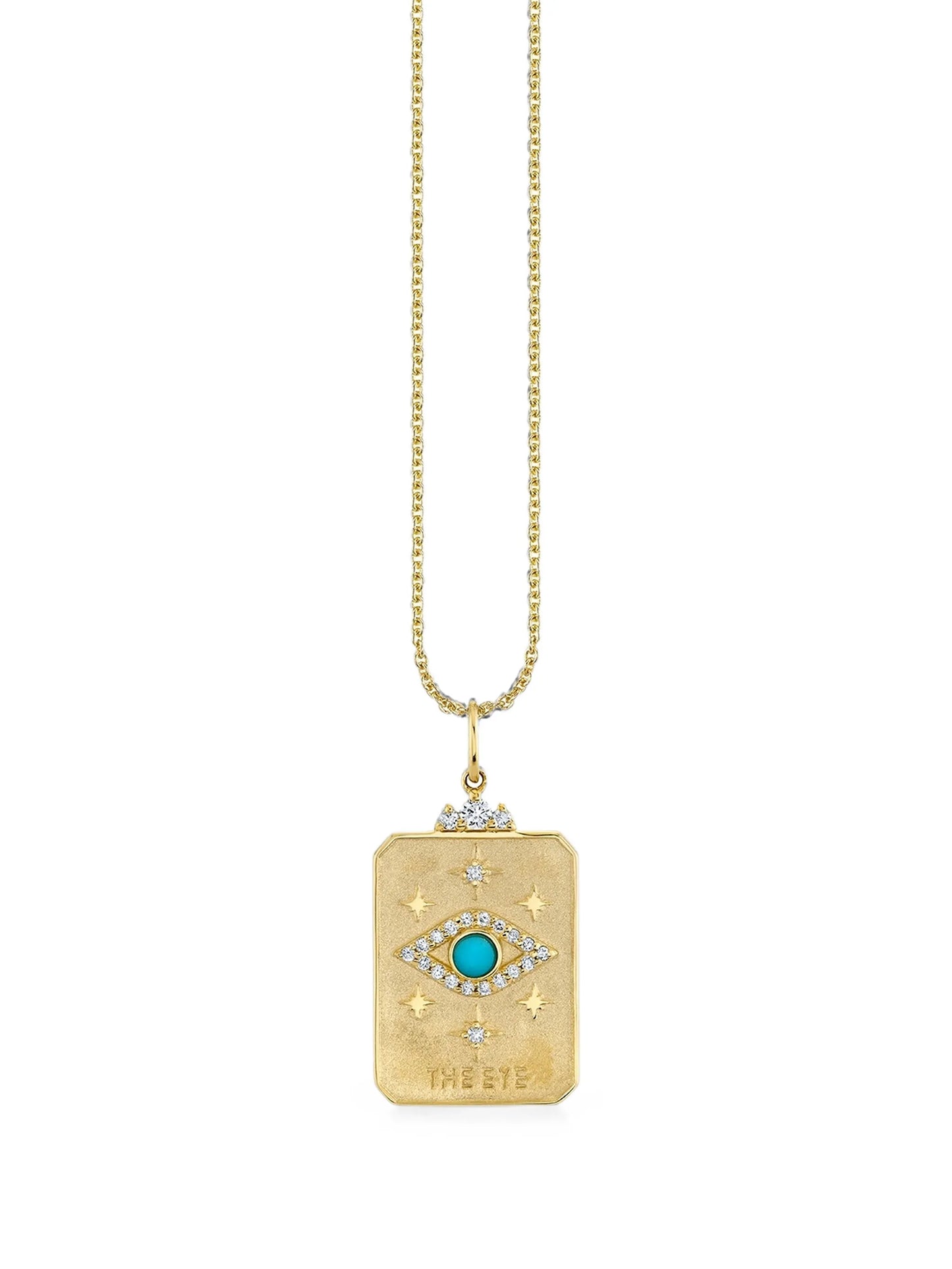 The Eye Tarot Card Charm pendant necklace