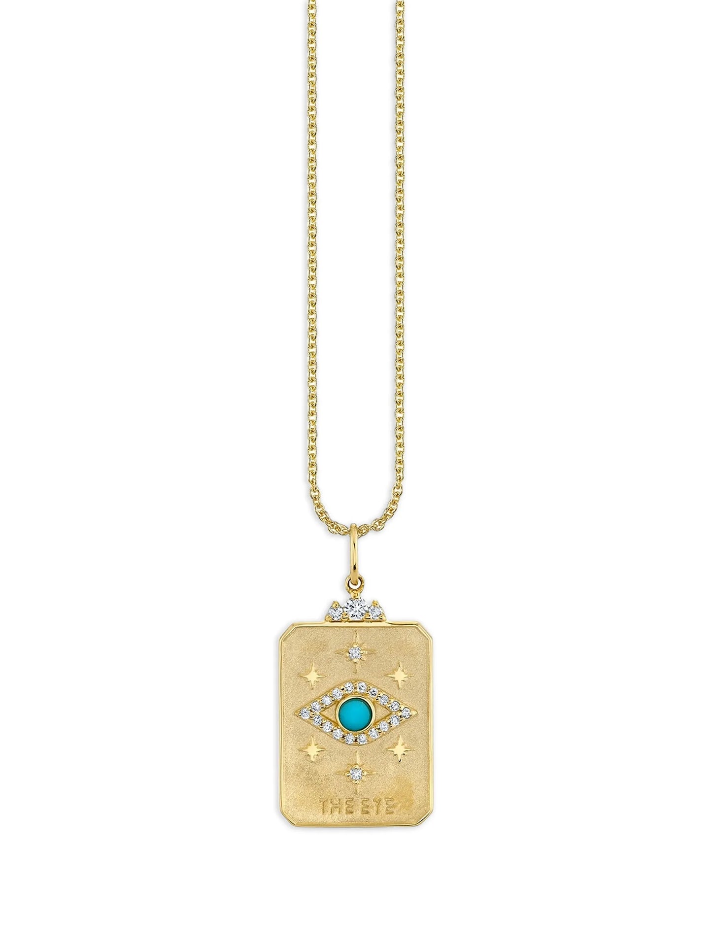The Eye Tarot Card Charm pendant necklace