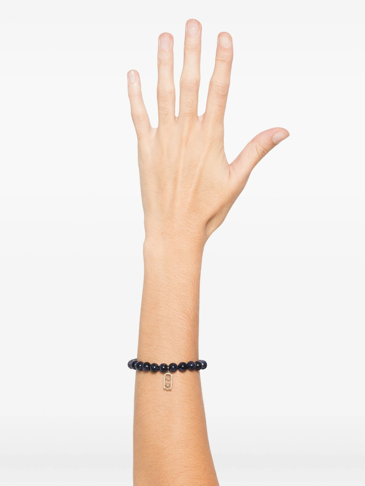 14K yellow gold beaded bracelet