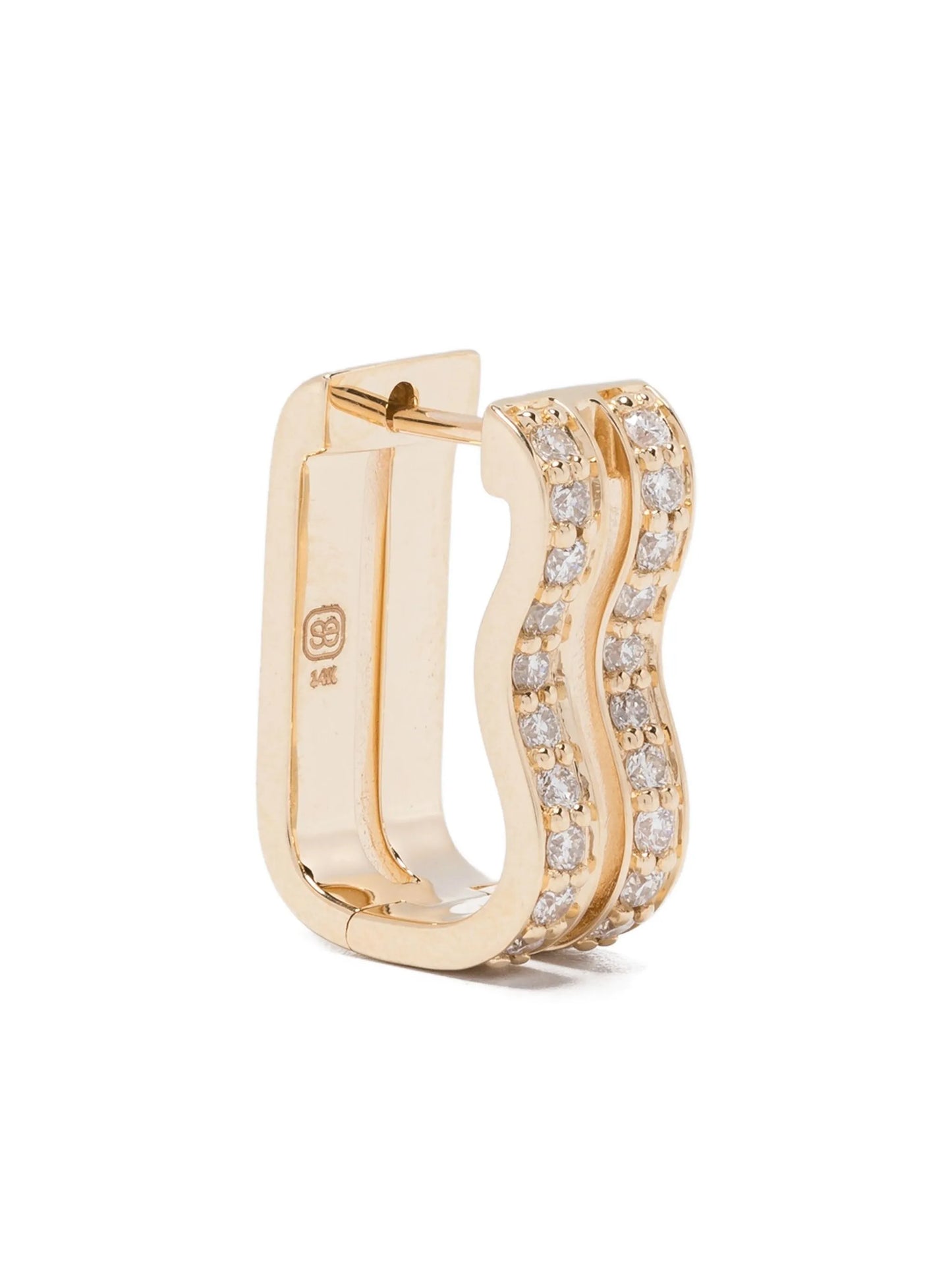 14CT gold diamond earrings