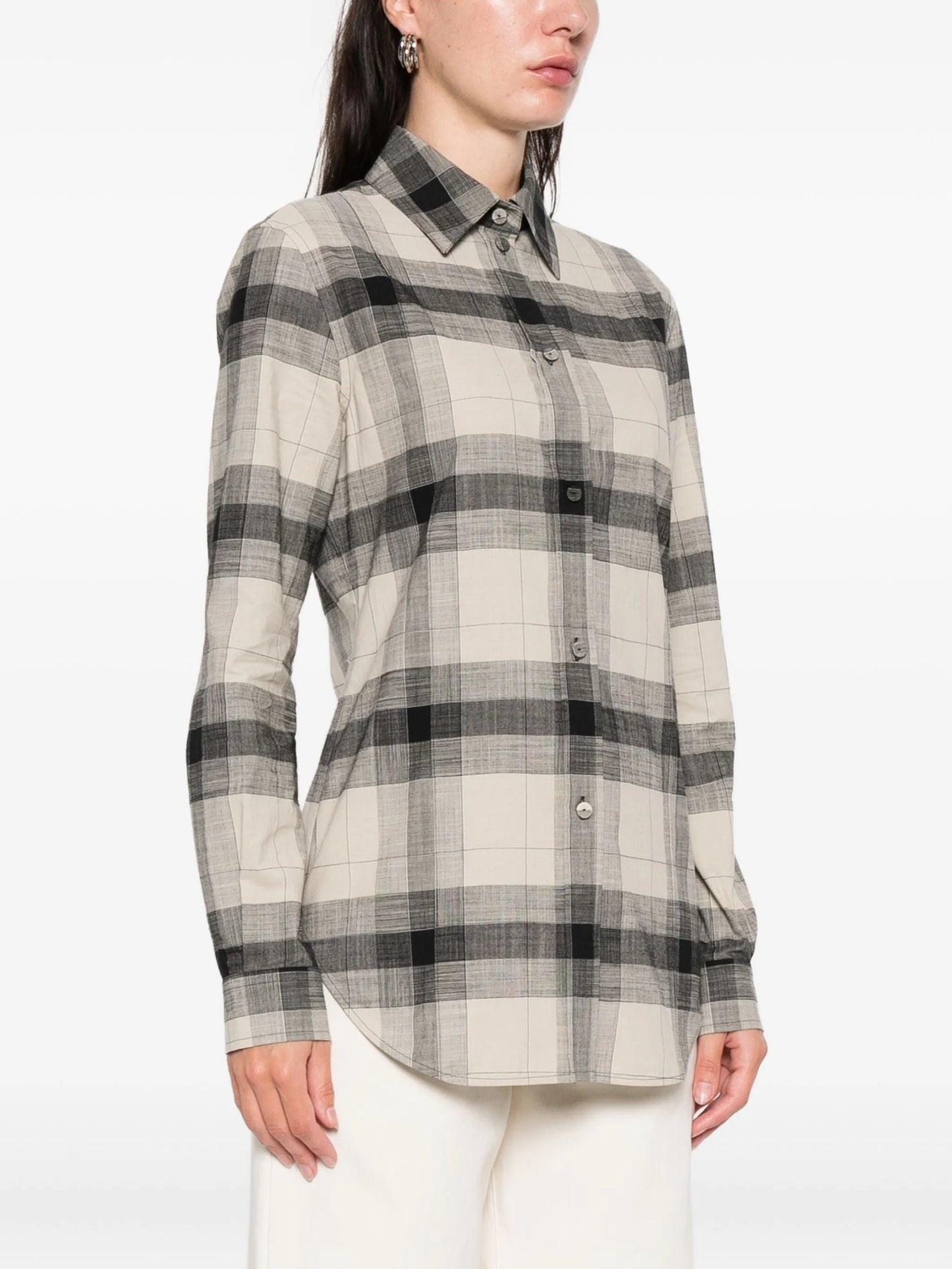 plaid buttoned scarlett shirt