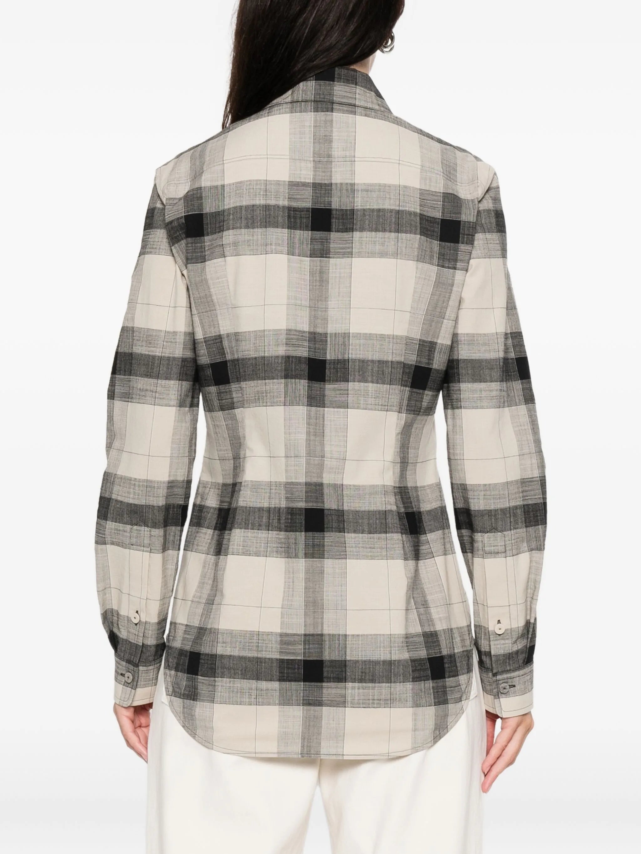 plaid buttoned scarlett shirt