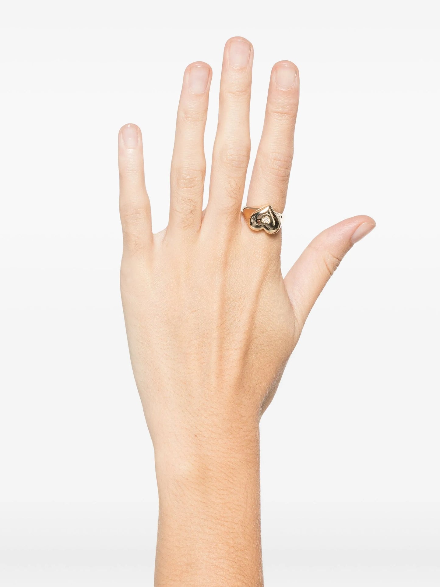 14K yellow gold Heart ring