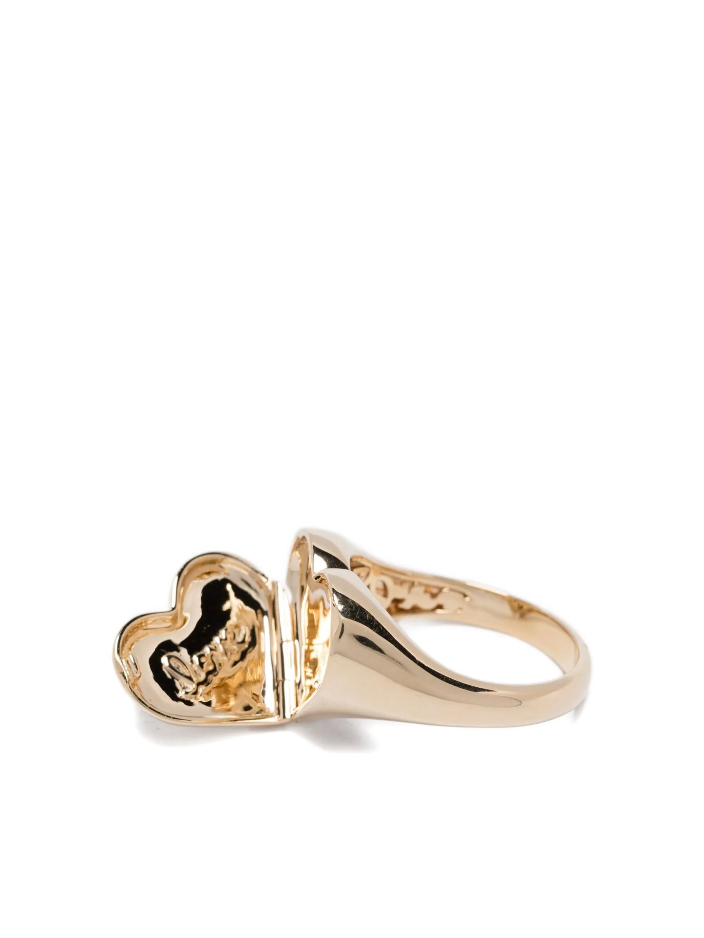 14K yellow gold Heart ring