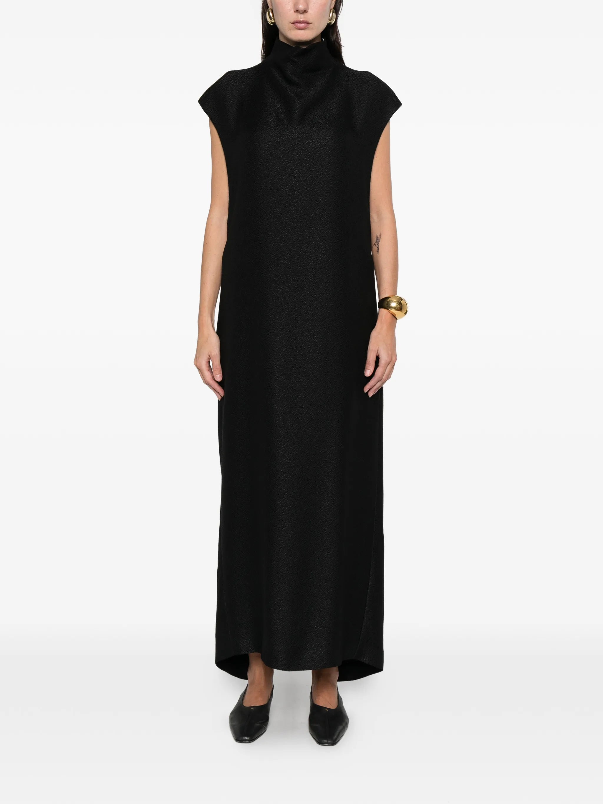 Thea mock-neck maxi dress