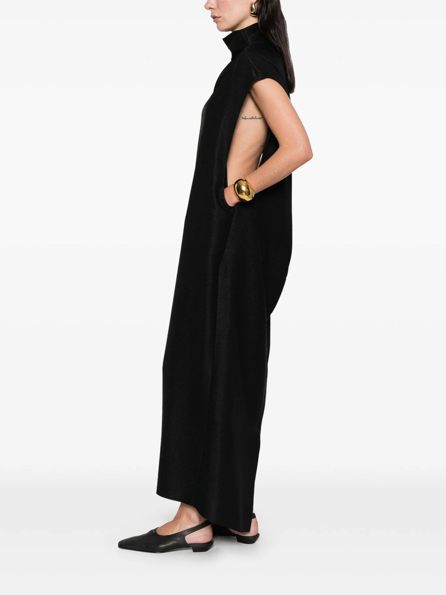Thea mock-neck maxi dress