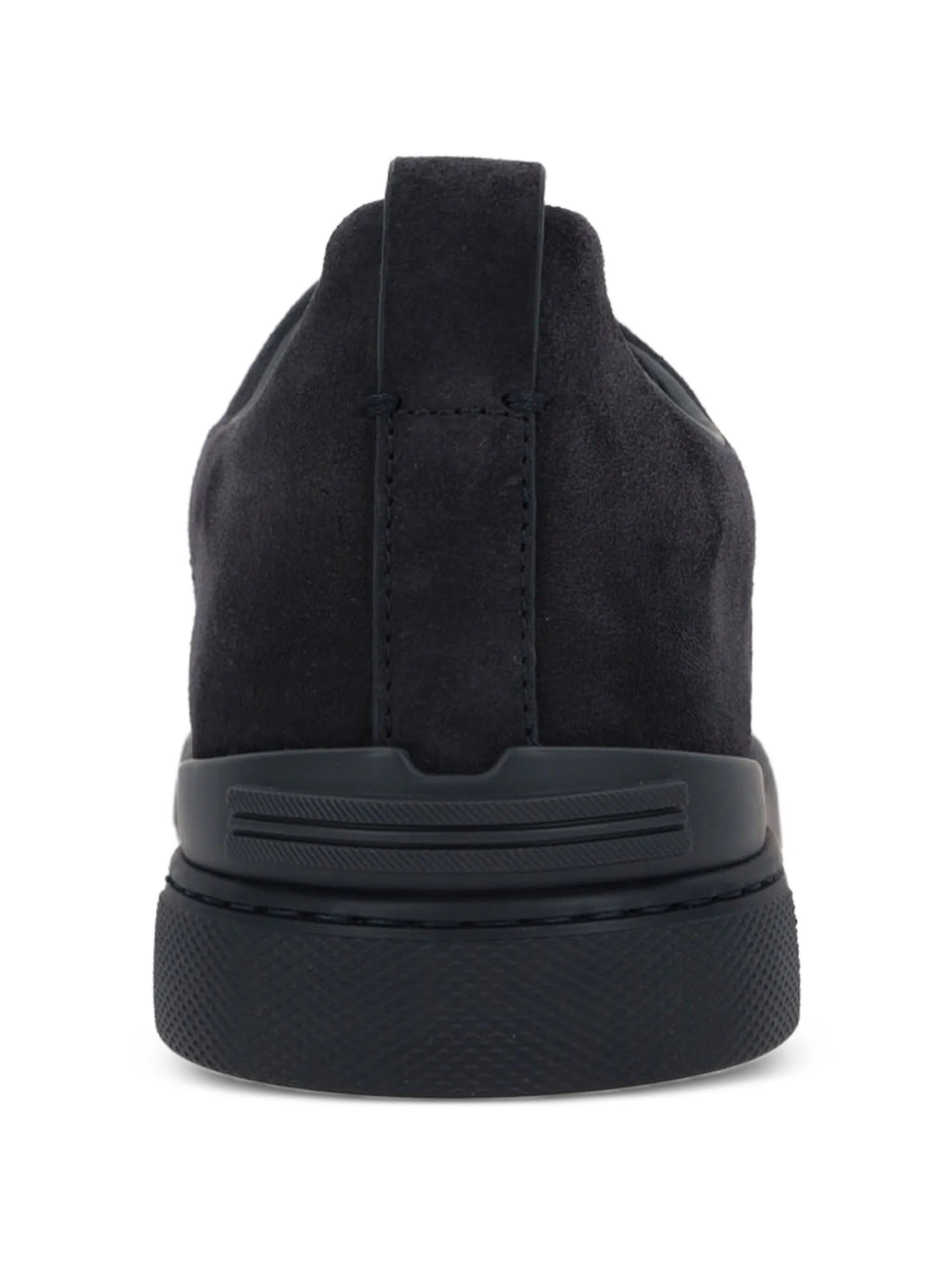 elasticated-panel suede sneakers