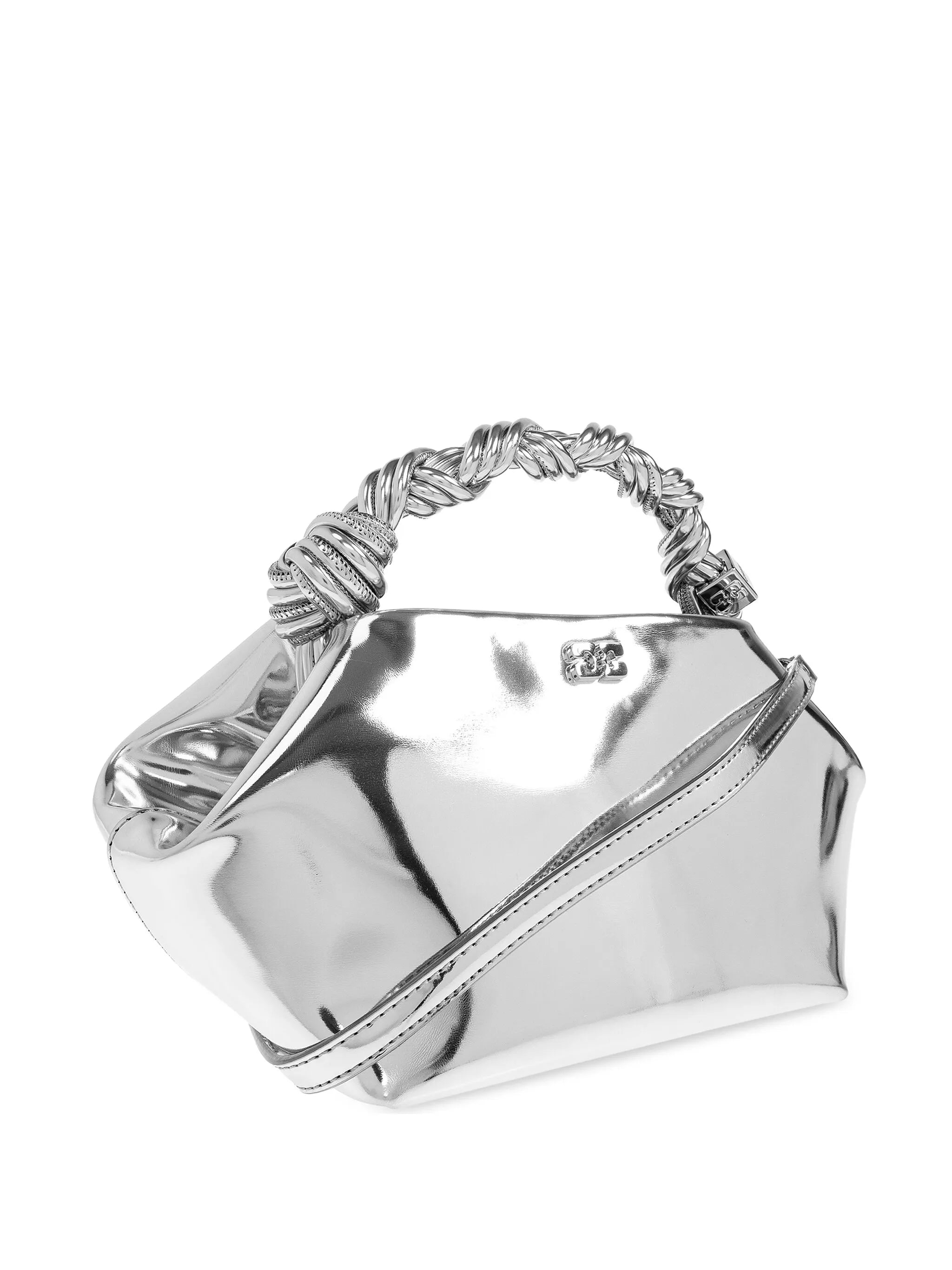twisted-handle tote bag