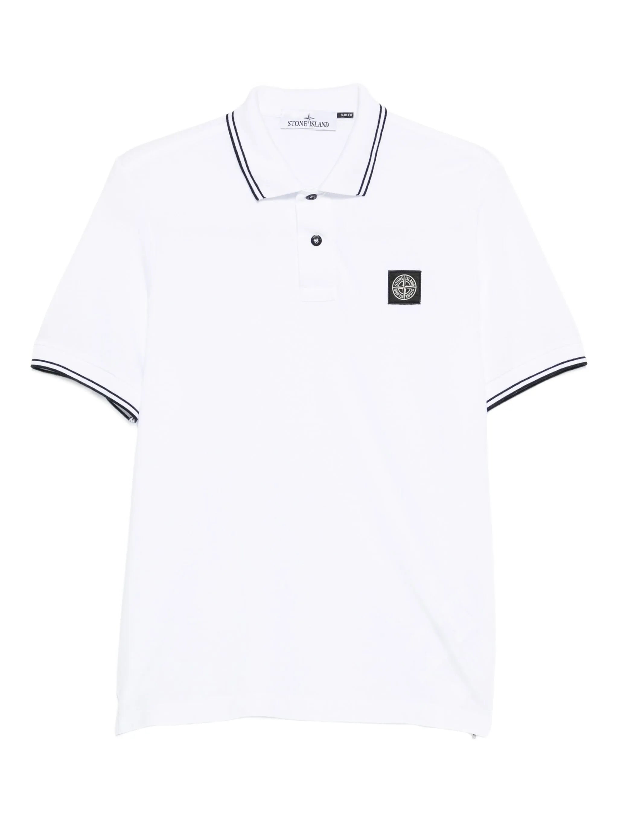 tipped-collar polo shirt