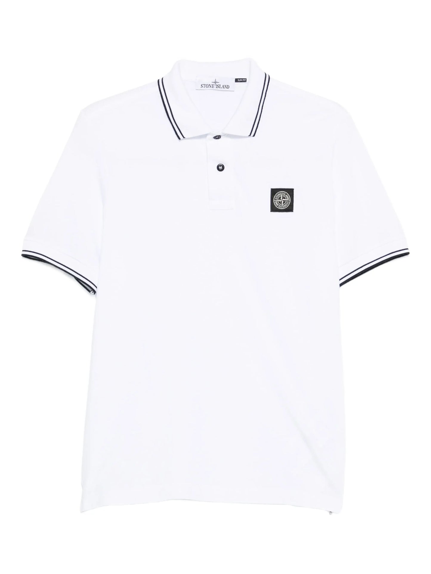 tipped-collar polo shirt