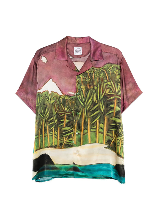 La Sierra printed silk shirt