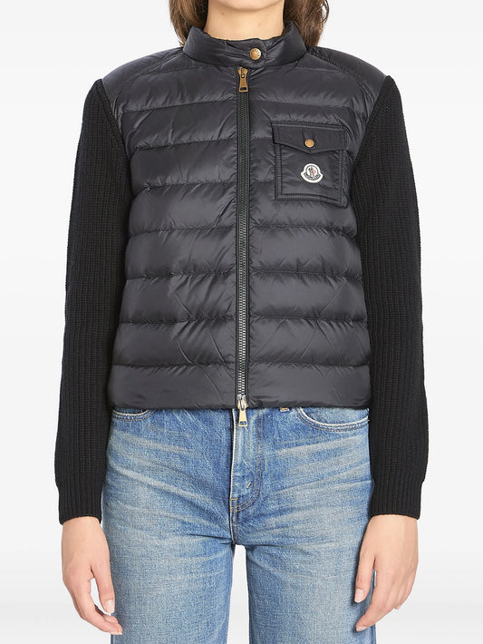 padded wool-blend puffer jacket