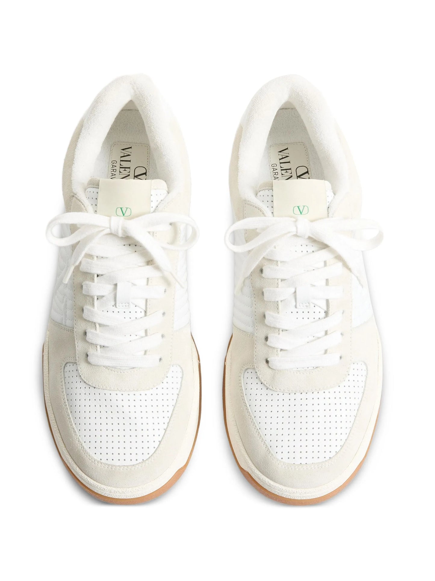 logo-detail perforated sneakers