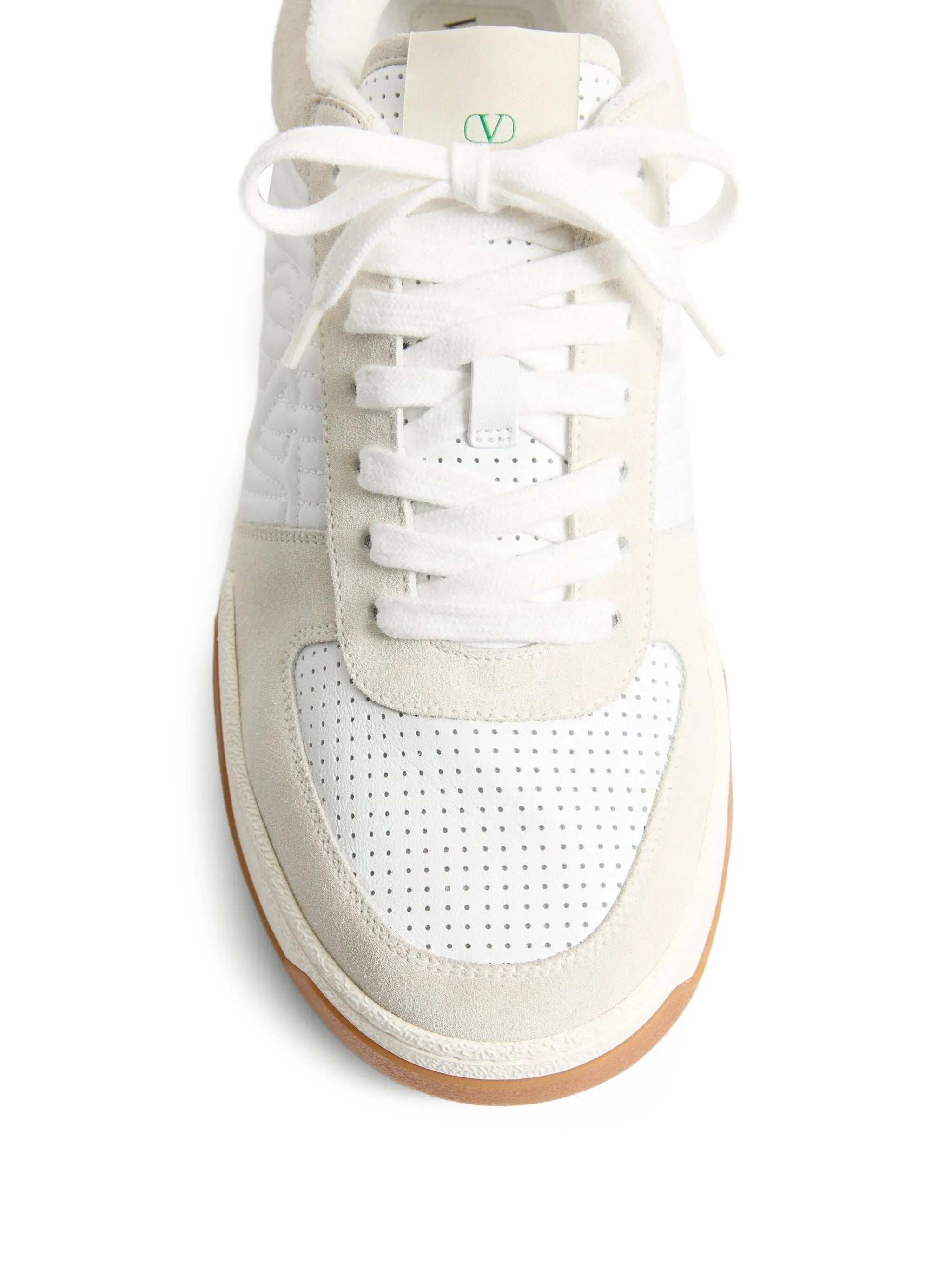 logo-detail perforated sneakers
