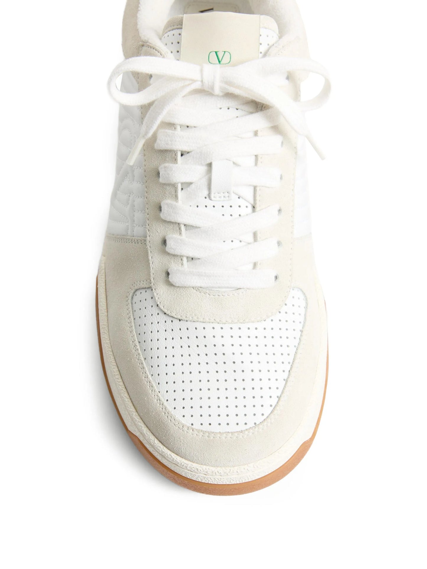 logo-detail perforated sneakers