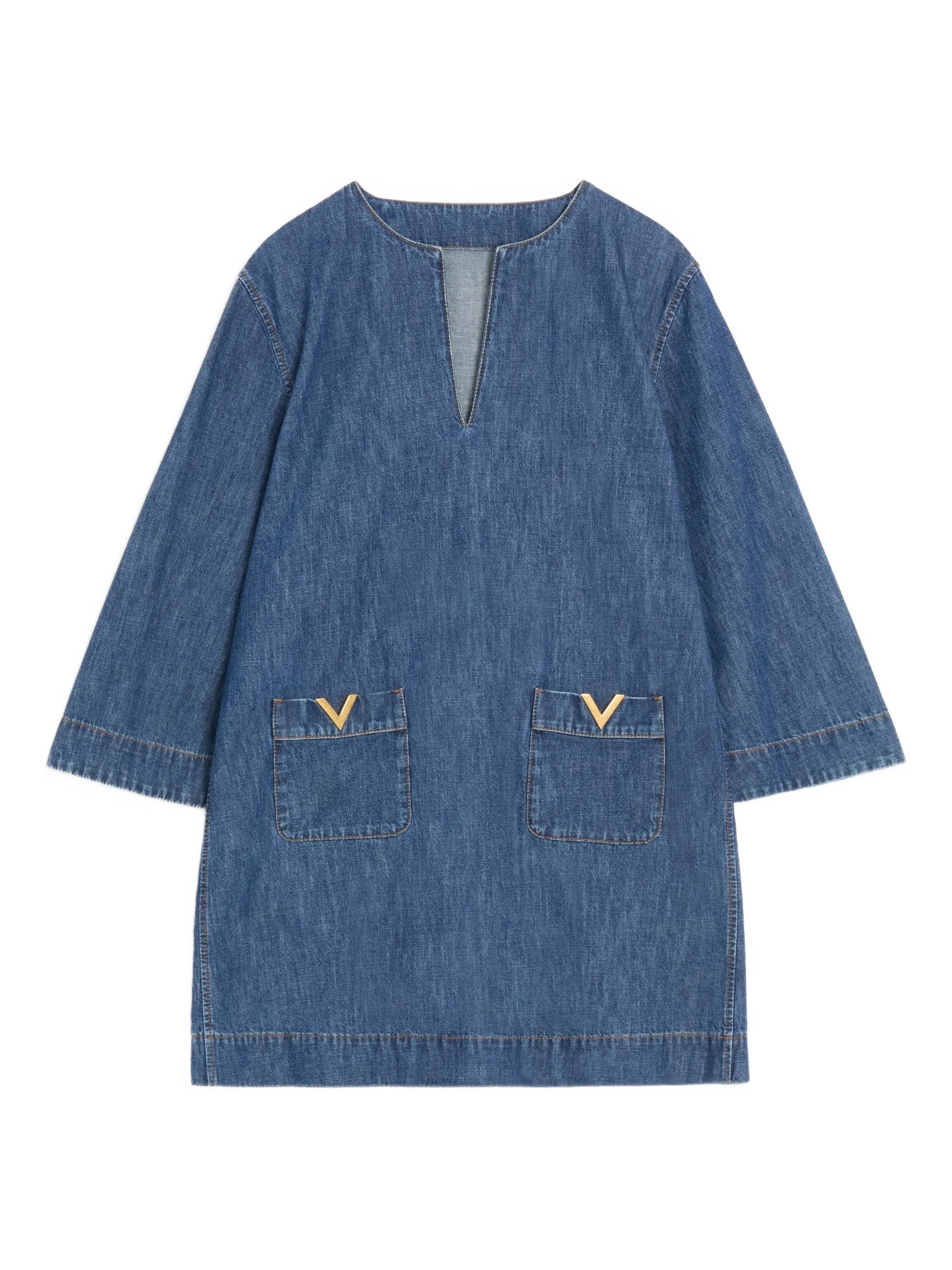 mini chambray dress