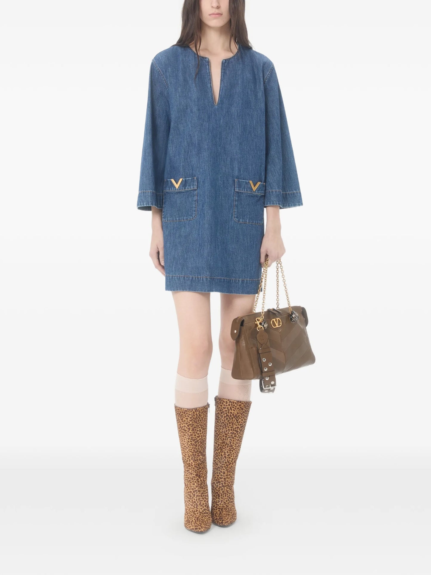 mini chambray dress