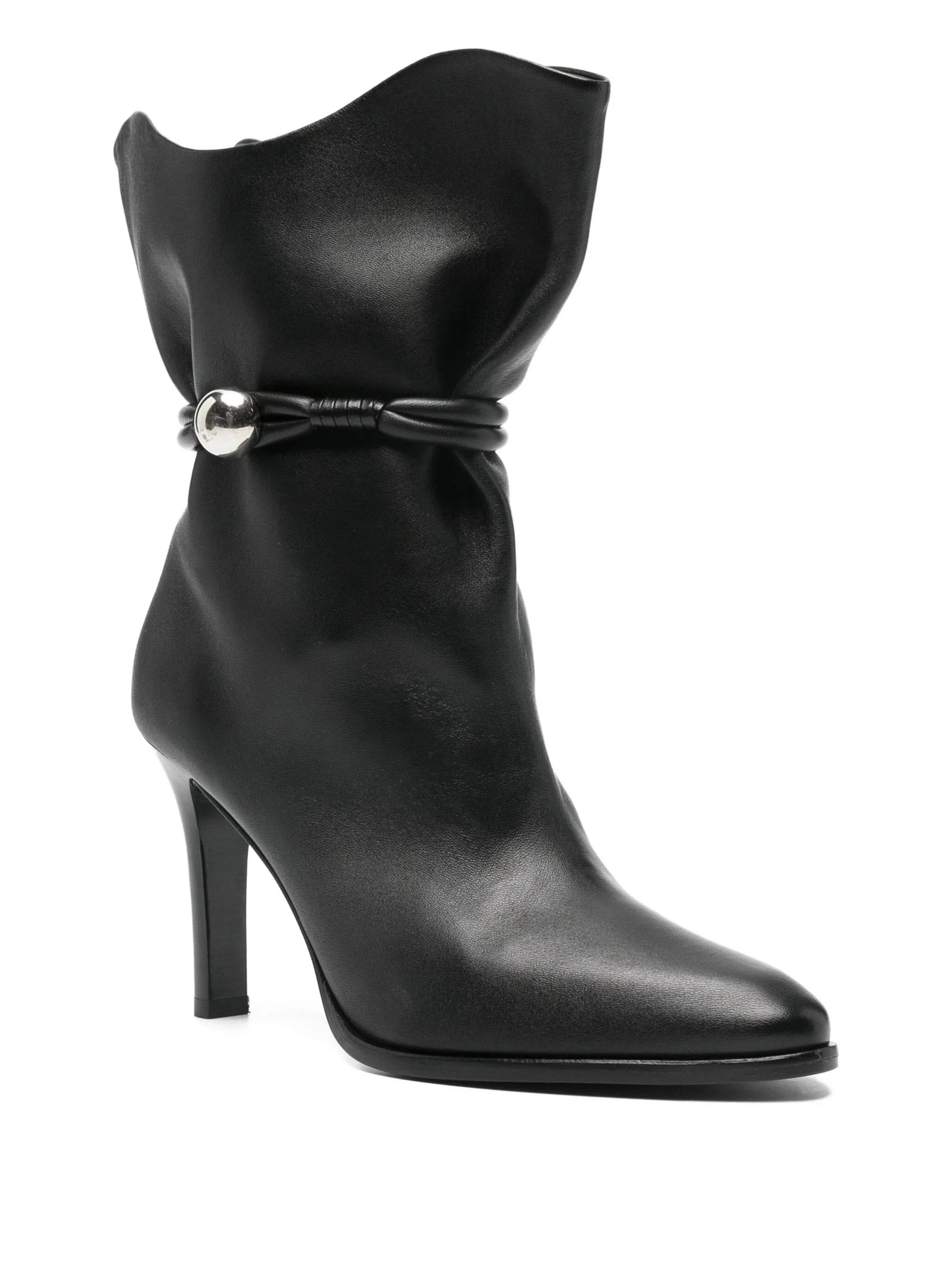 ankle leather boots
