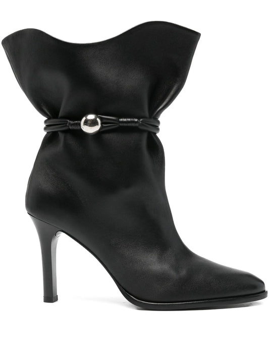 ankle leather boots