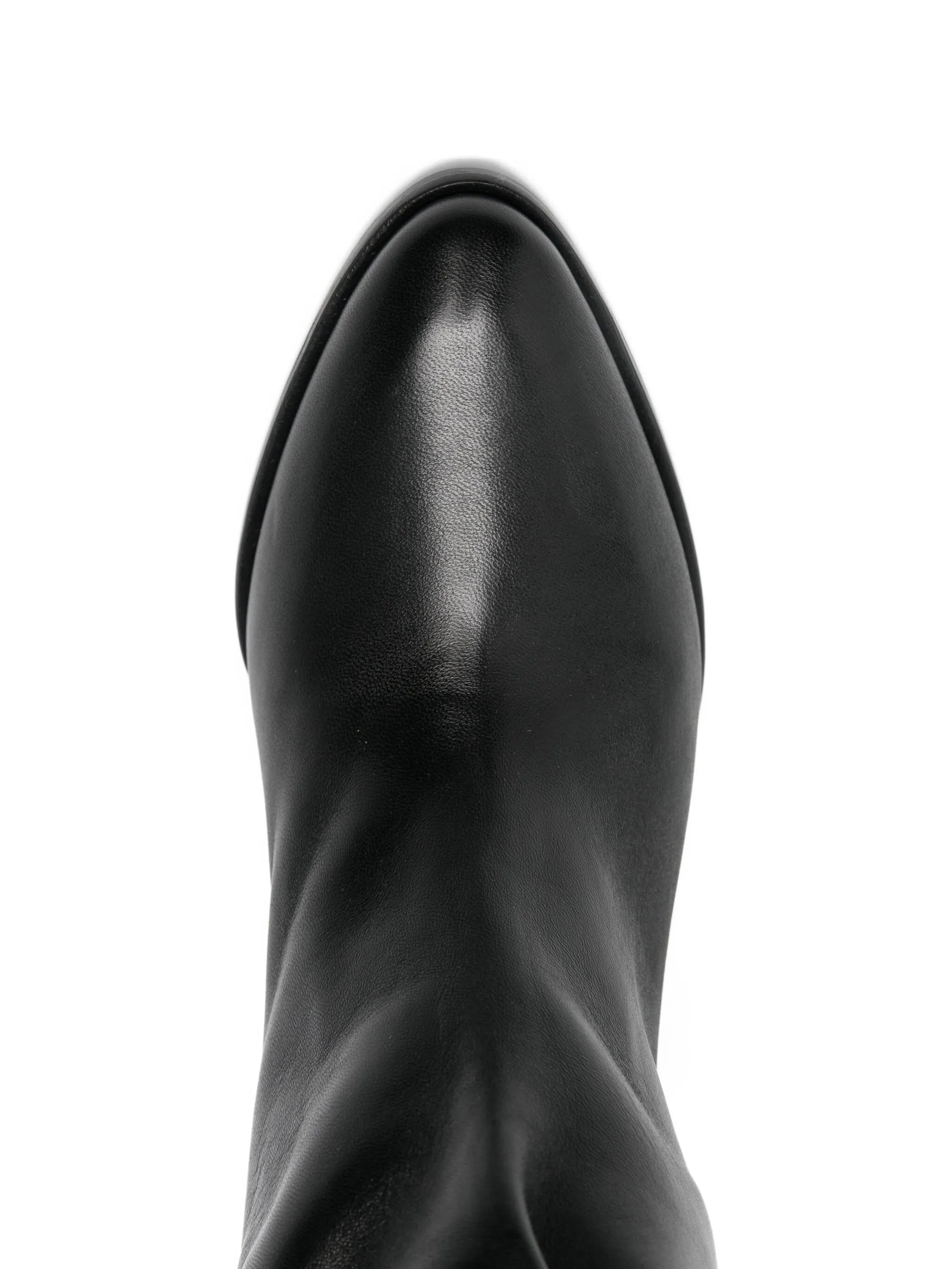 ankle leather boots