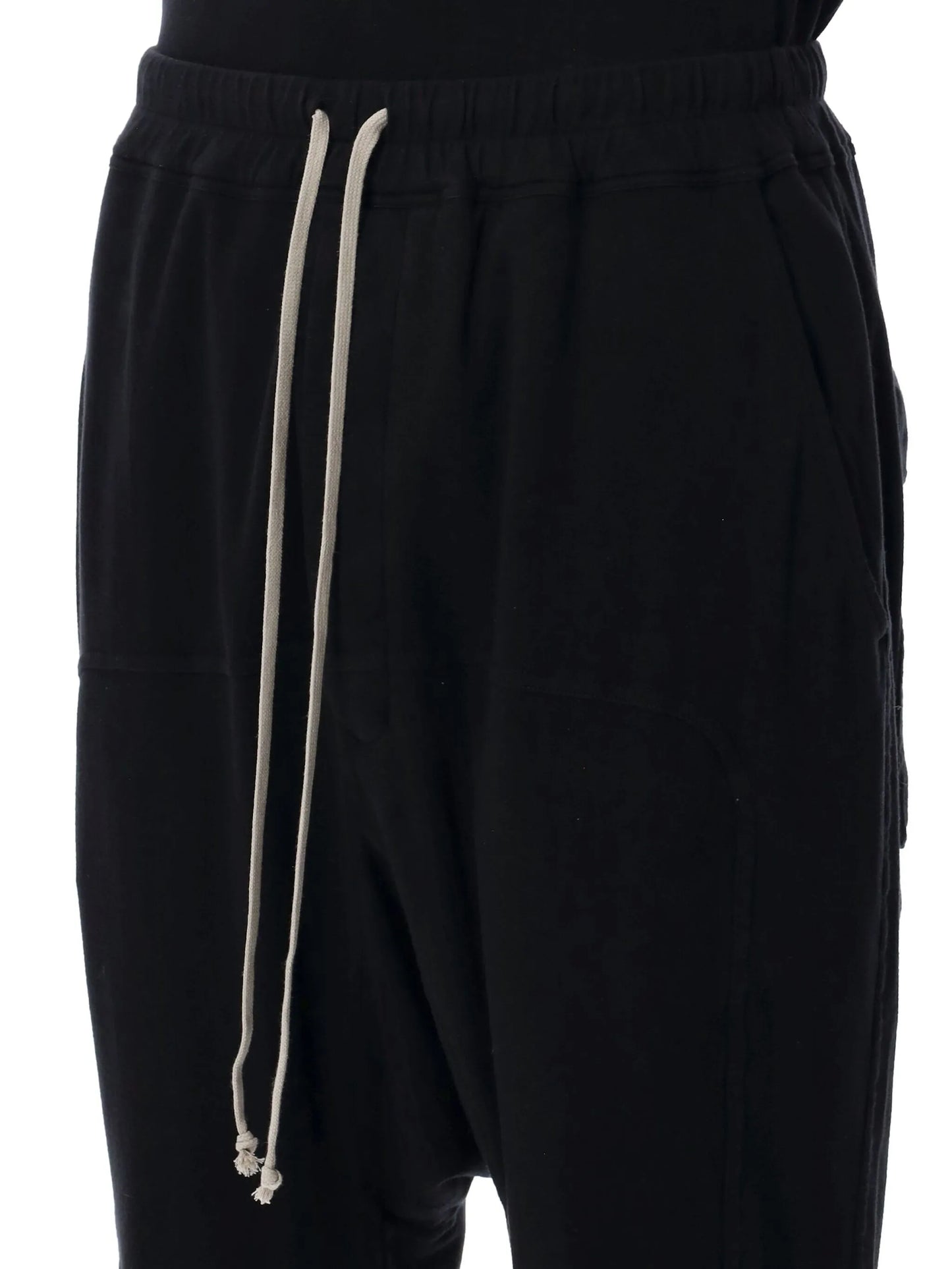 drawstring drop-crotch trousers