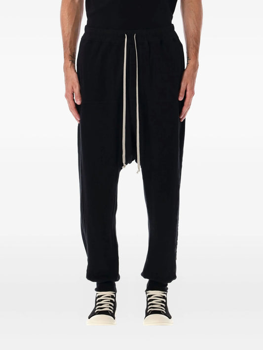 drawstring drop-crotch trousers