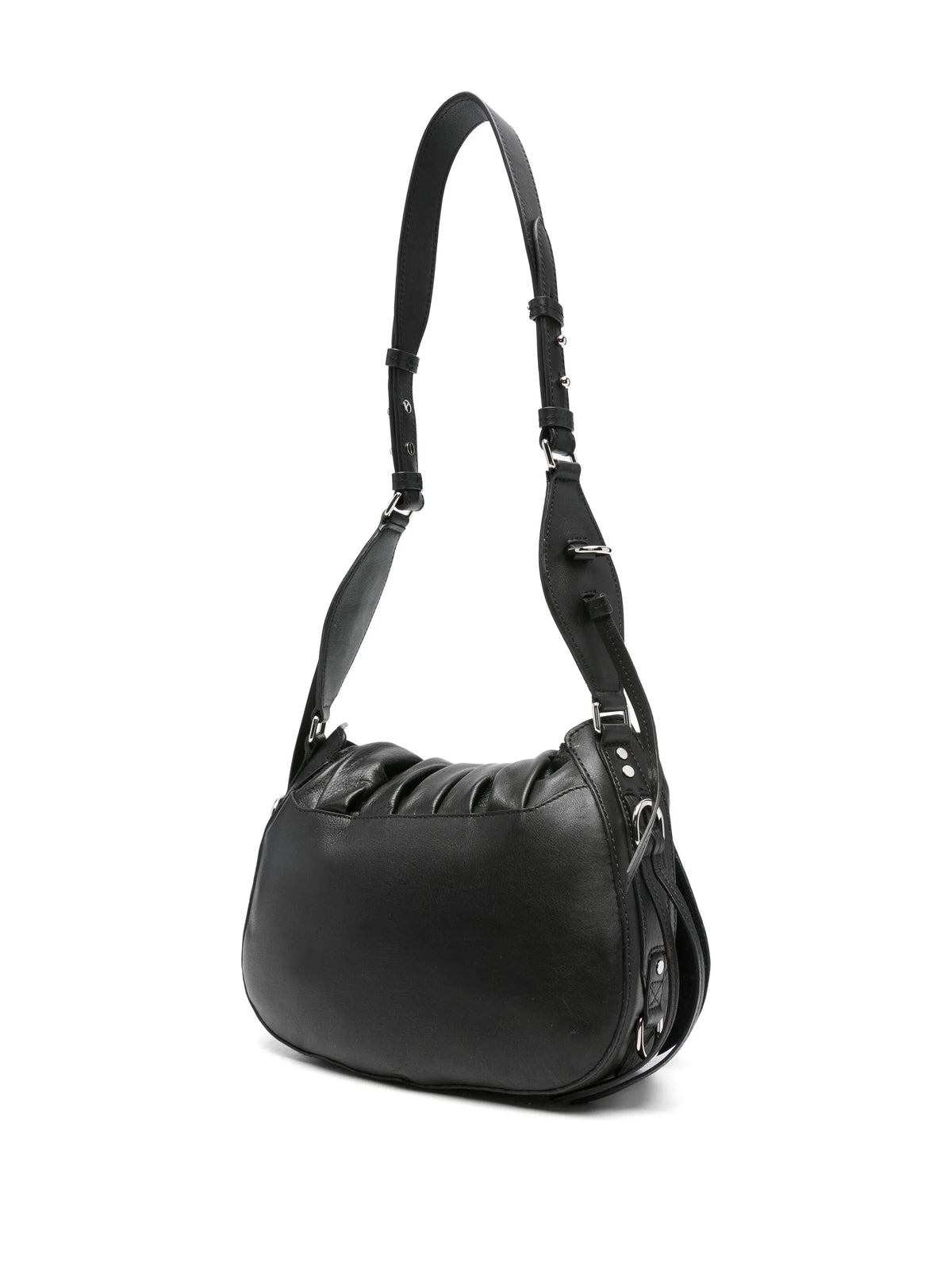 Bolton pleated-detail drawstring shoulder bag