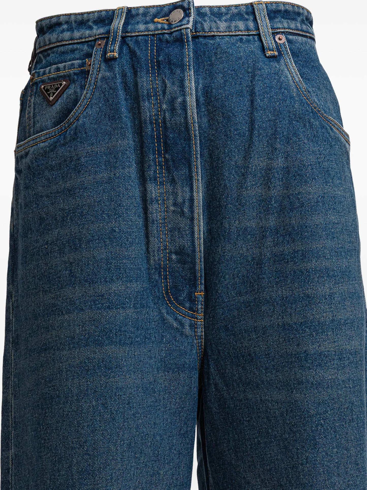 logo-plaque jeans