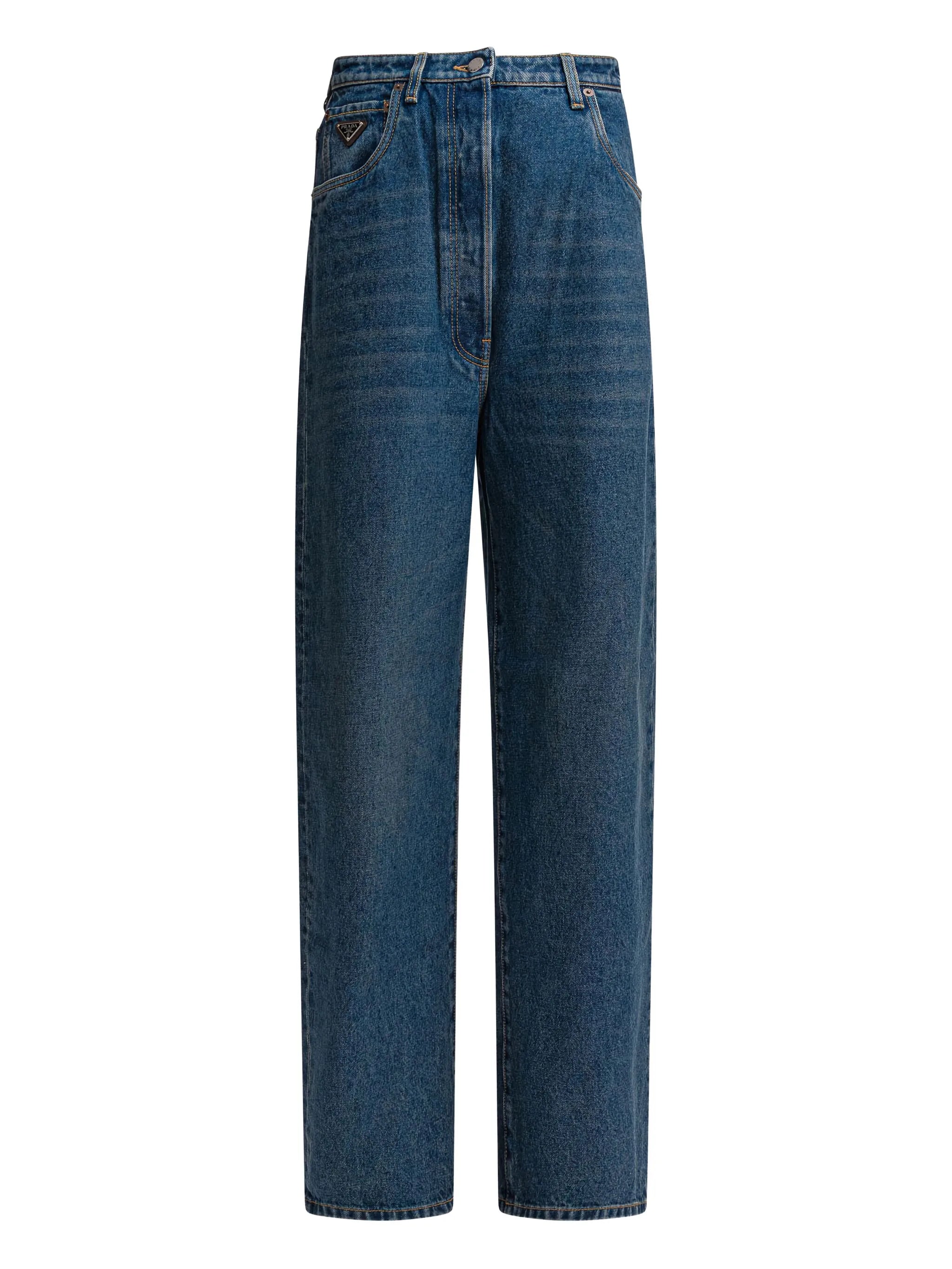 logo-plaque jeans