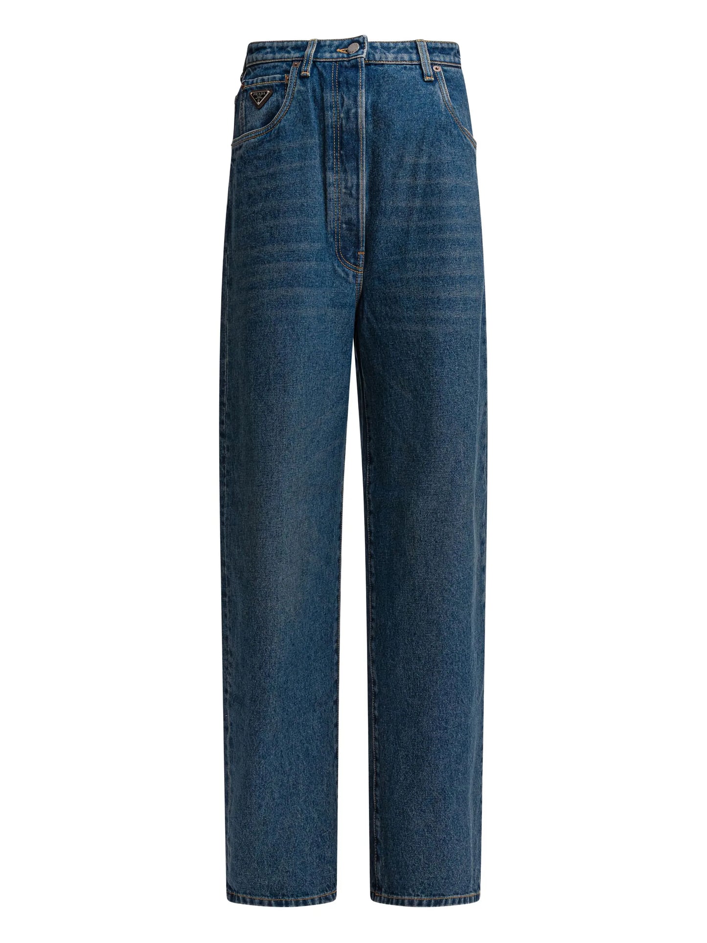logo-plaque jeans