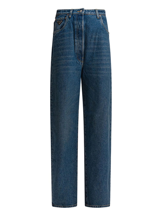 logo-plaque jeans