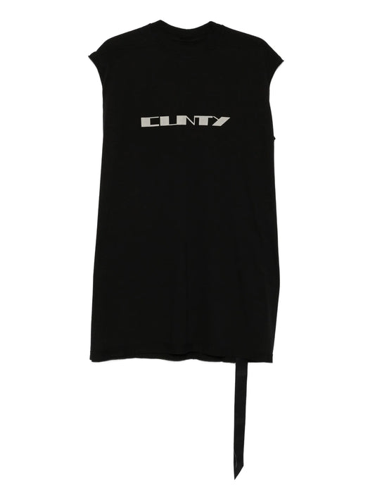 graphic-print sleeveless T-shirt
