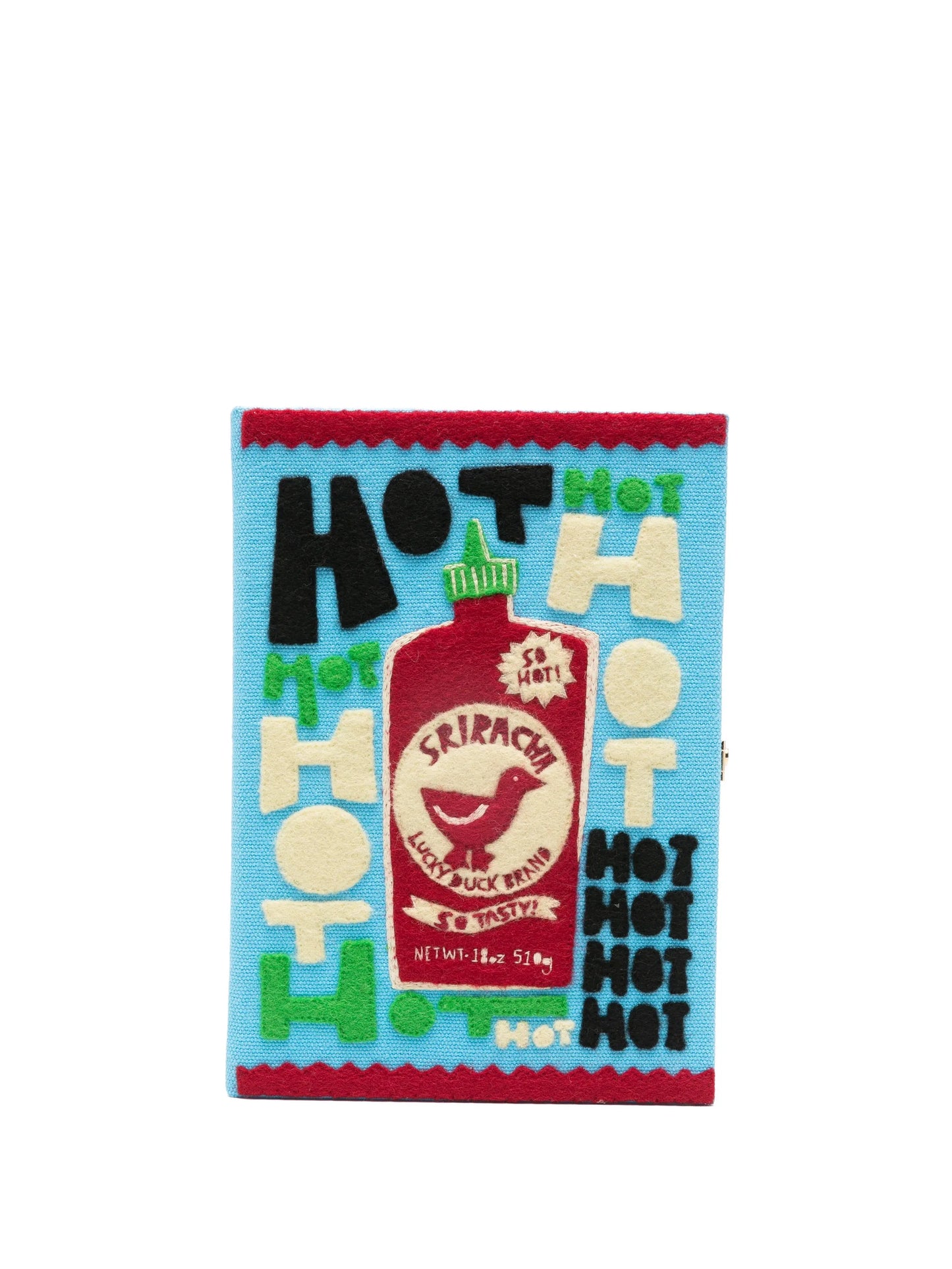 graphic-appliqué mini bag